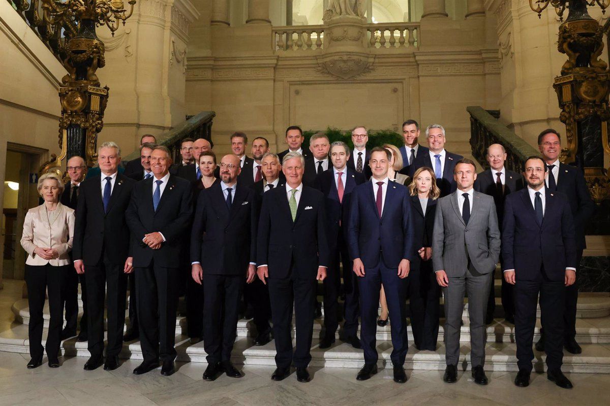 Fotografia de grup dels líders europeus a Brussel·les
