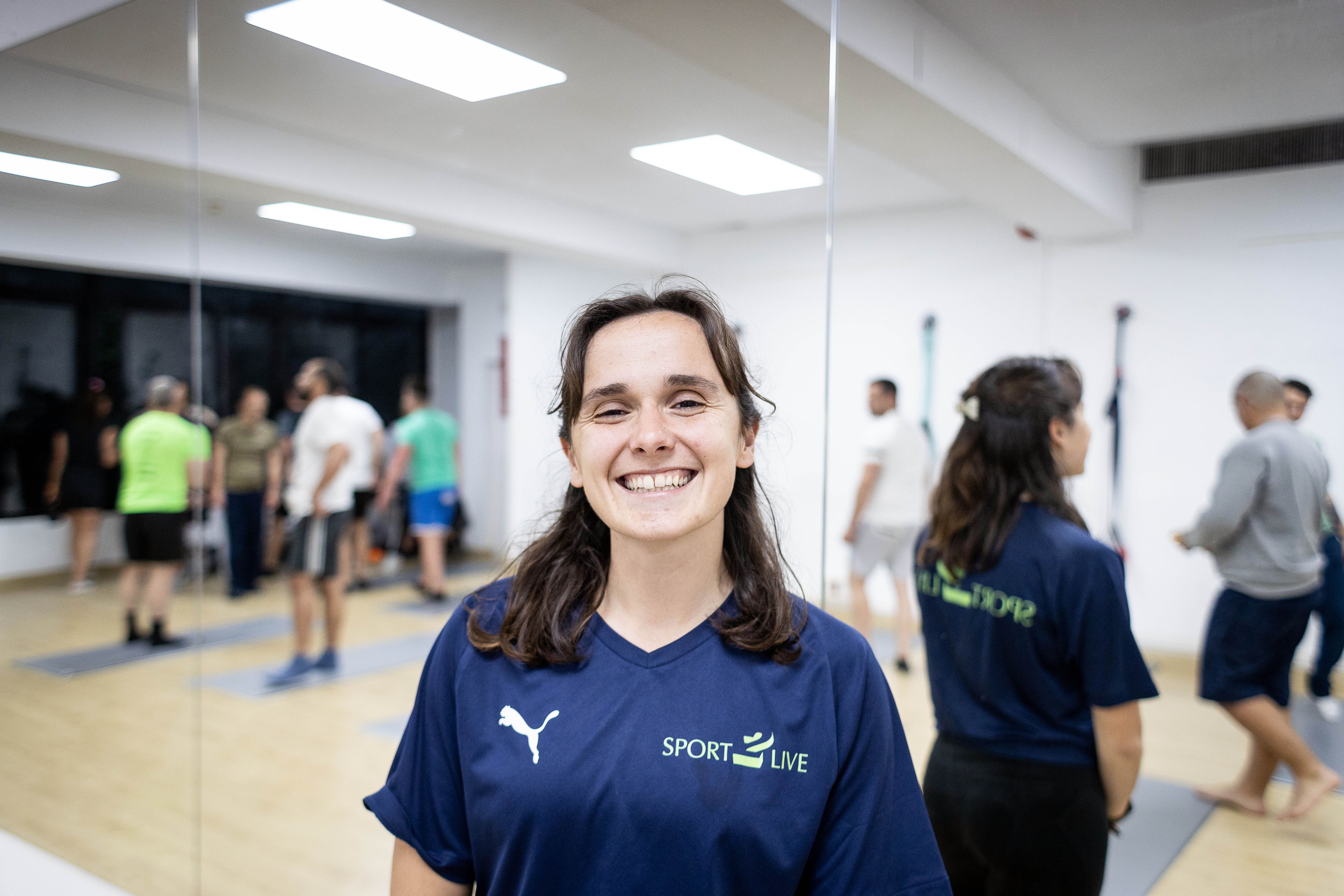 La Irene, la preparadora física del gimnàs de Sport2live a Barcelona