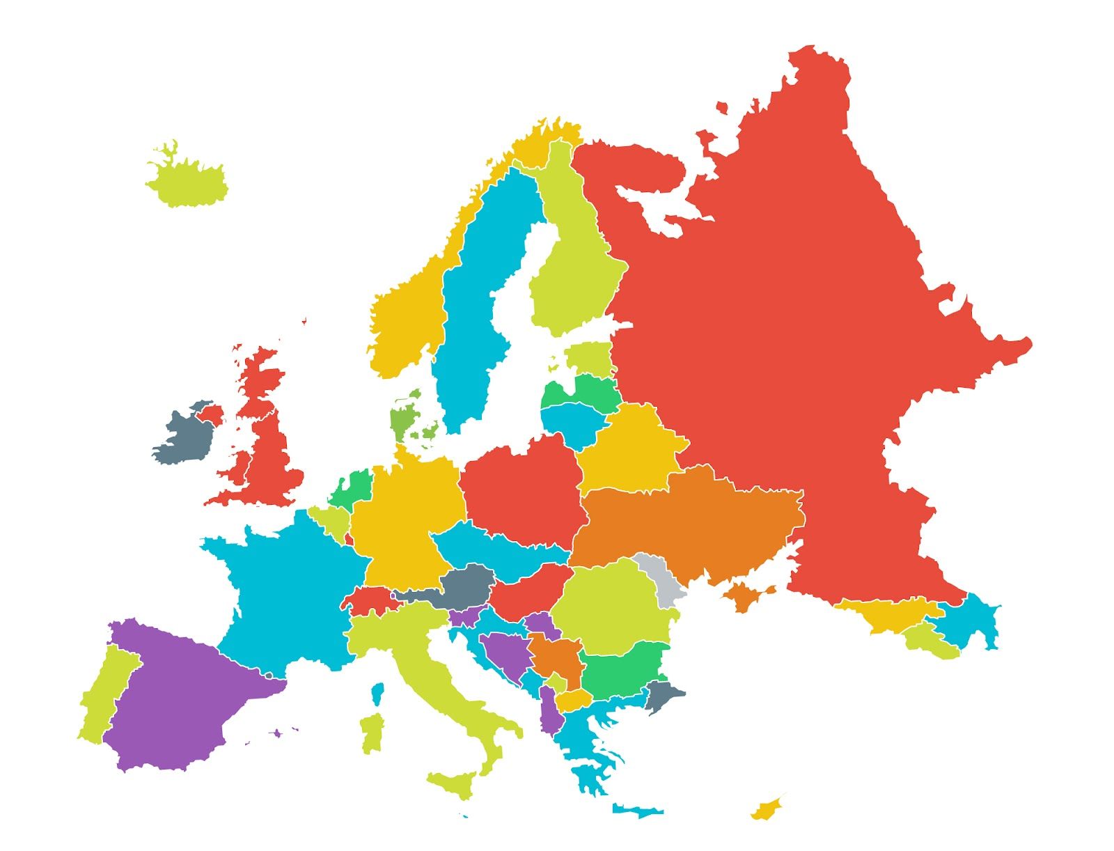 El mapa d'Europa