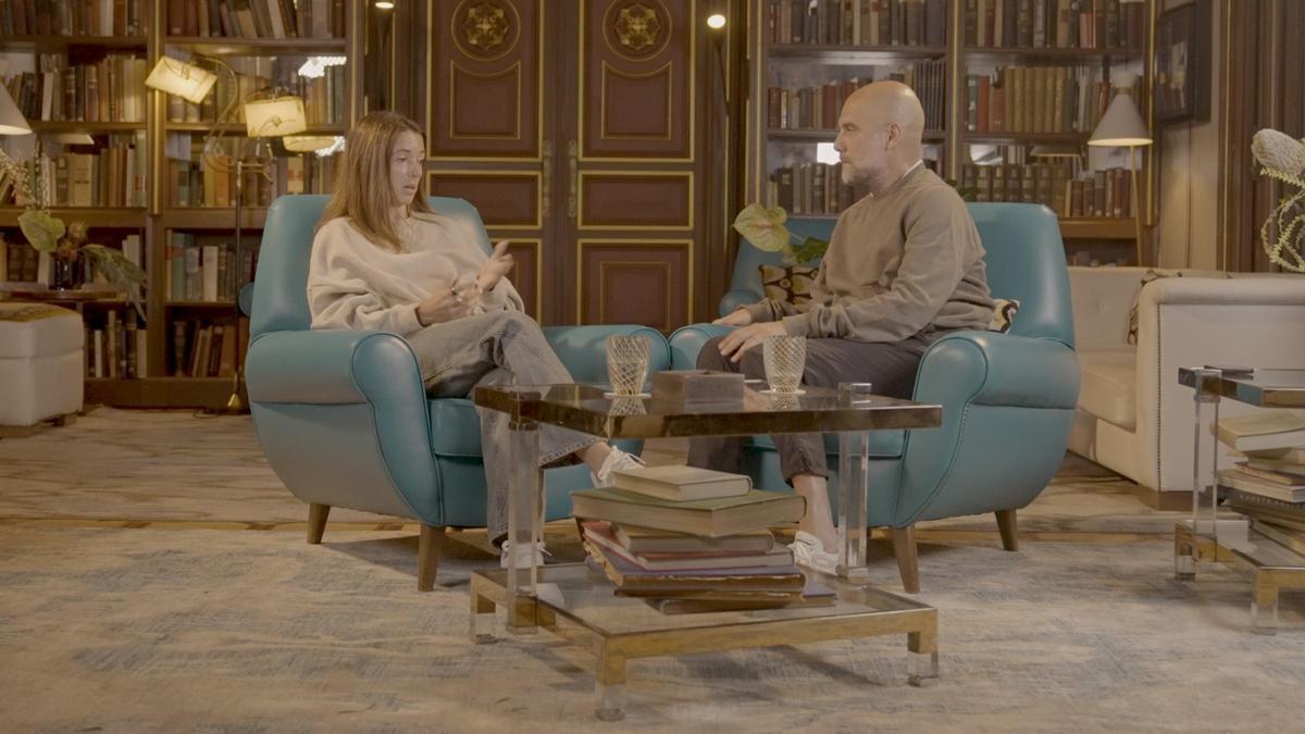Aitana Bonmatí i Pep Guardiola, en la conversa al documental de TV3