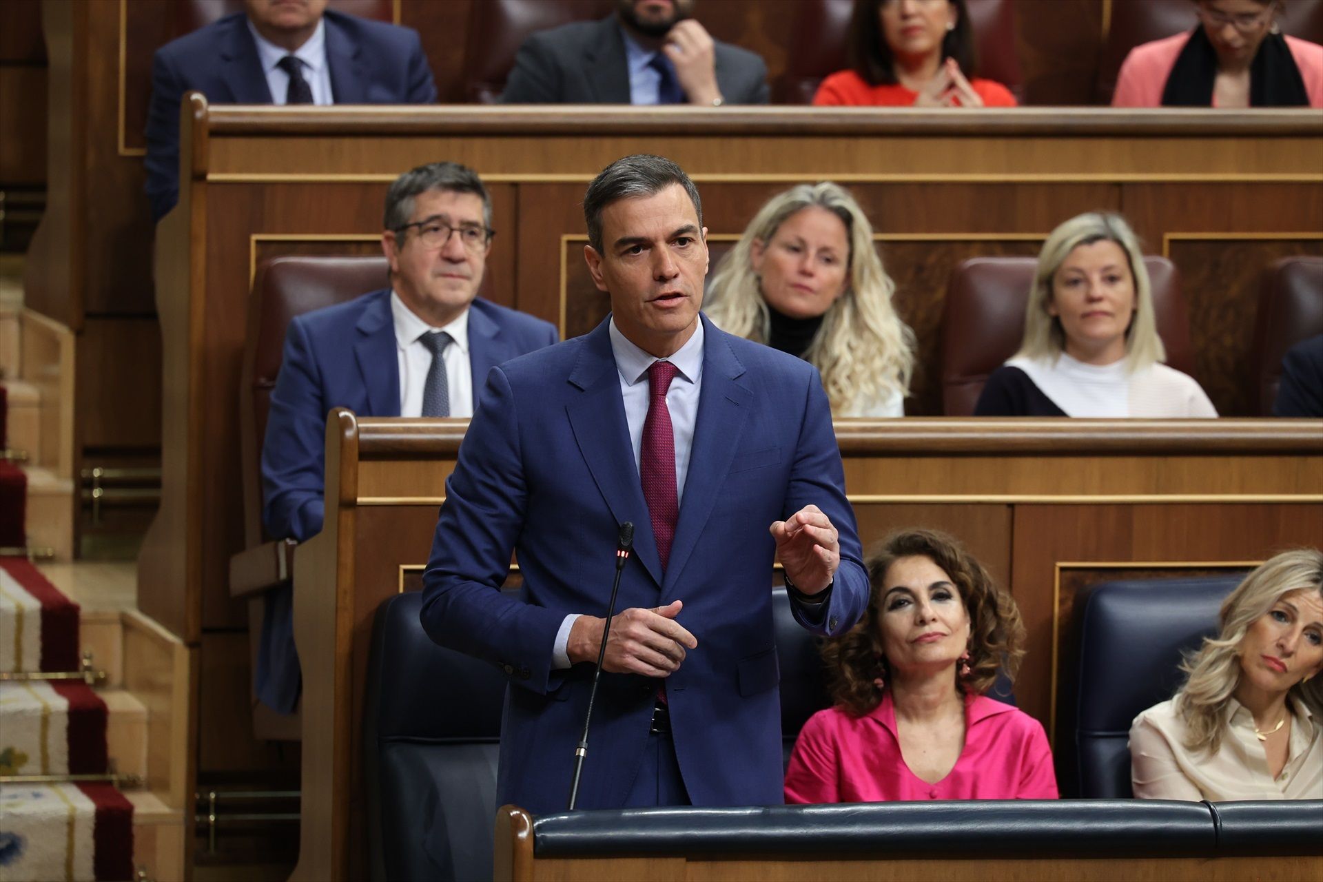 Pedro Sánchez, aquest dimecres al Congrés dels Diputats.