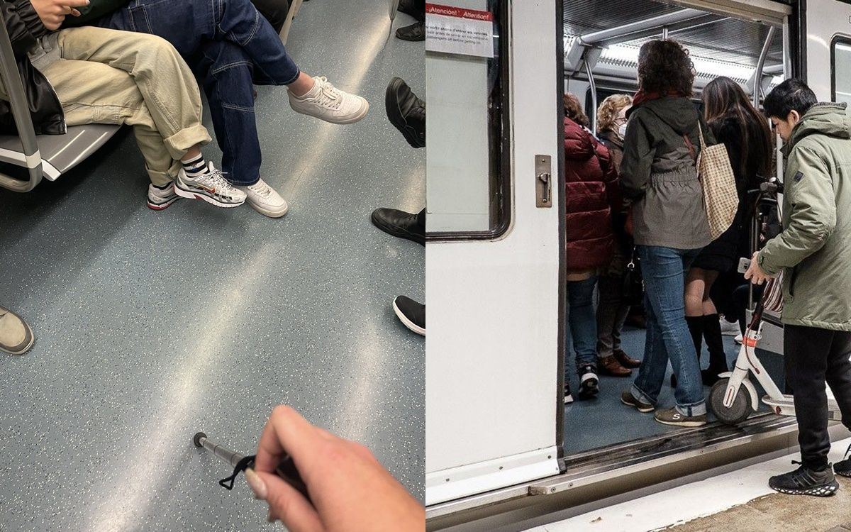 L'escena que denuncia la jove al metro de Barcelona