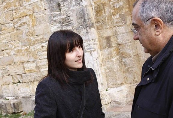 Núria López parla amb Joaquim Nadal