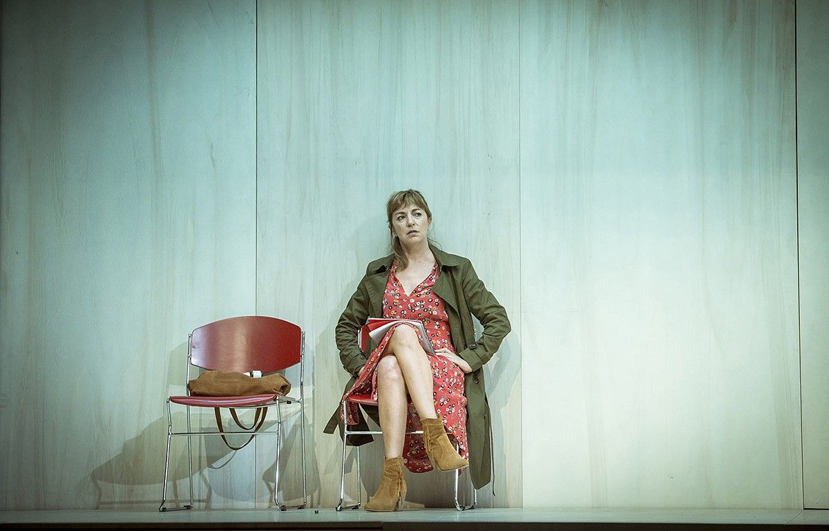 Àgata Roca, en una escena d'«E.V.A.», de la companyia T de Teatre