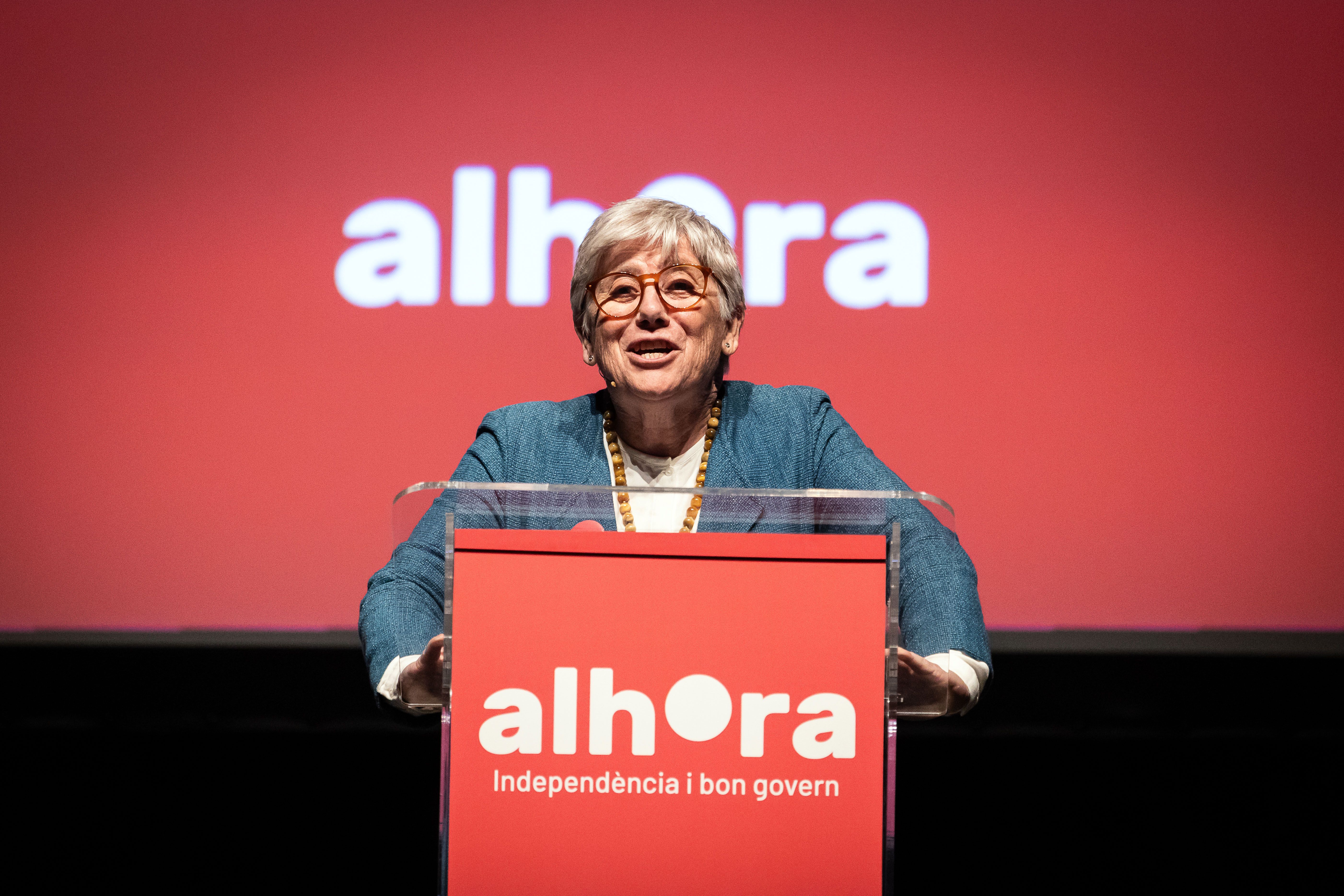 Clara Ponsatí, en l'acte de presentació d'Alhora