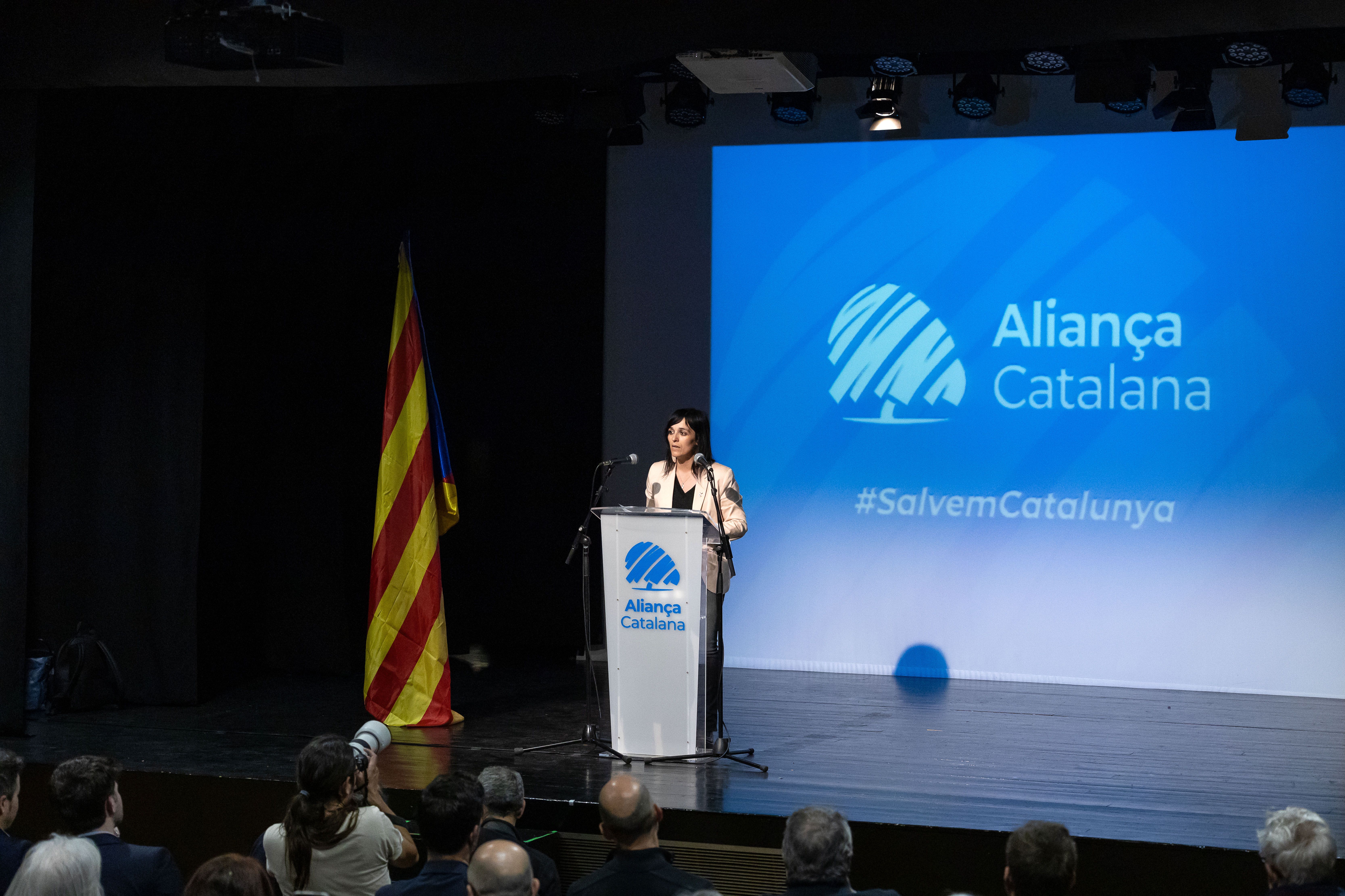 Sílvia Orriols, en un acte d'Aliança Catalana