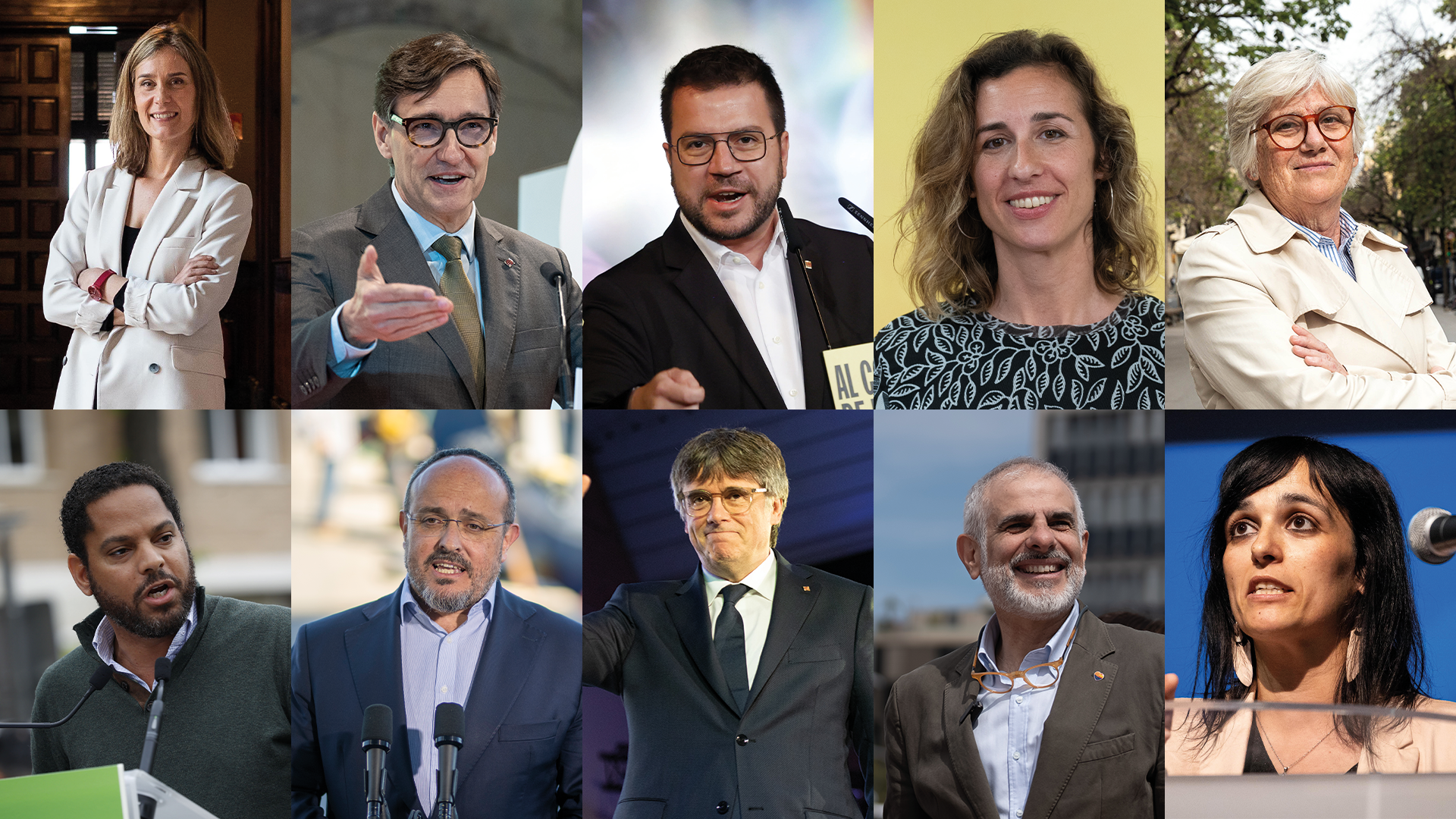 Els candidats a la presidència de la Generalitat aquest 12-M