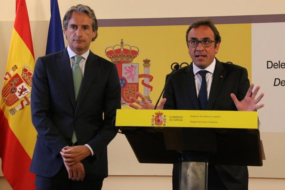 Roda de premsa posterior a la reunió entre els governs català i espanyol