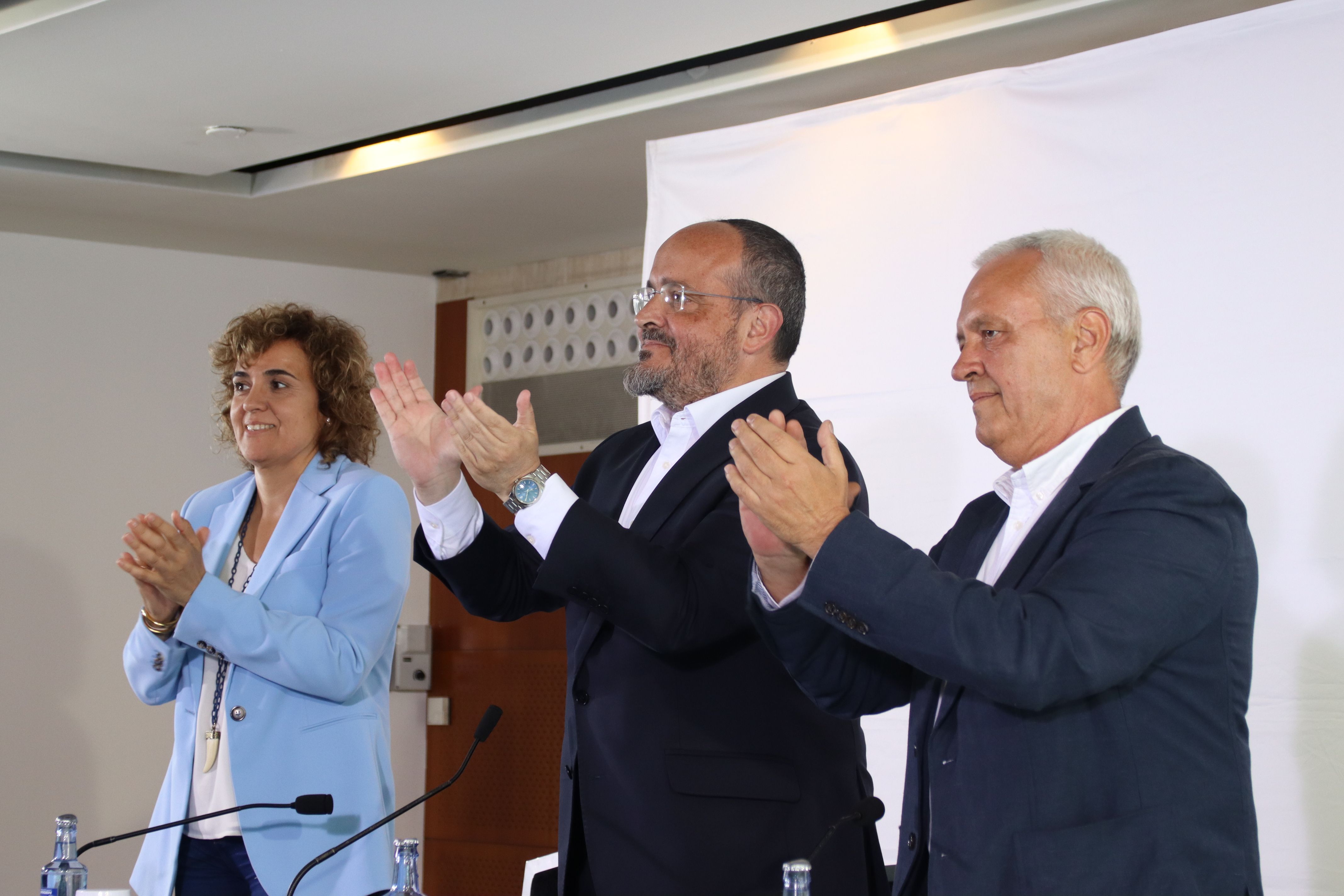 Dolors Montserrat, Alejandro Fernández i Santi Rodríguez, aquest dimecres.