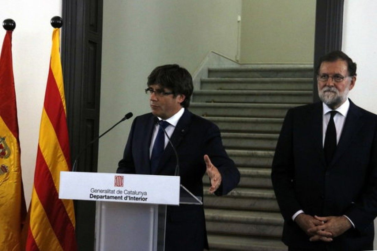 Puigdemont després del gabinet de crisi del Govern
