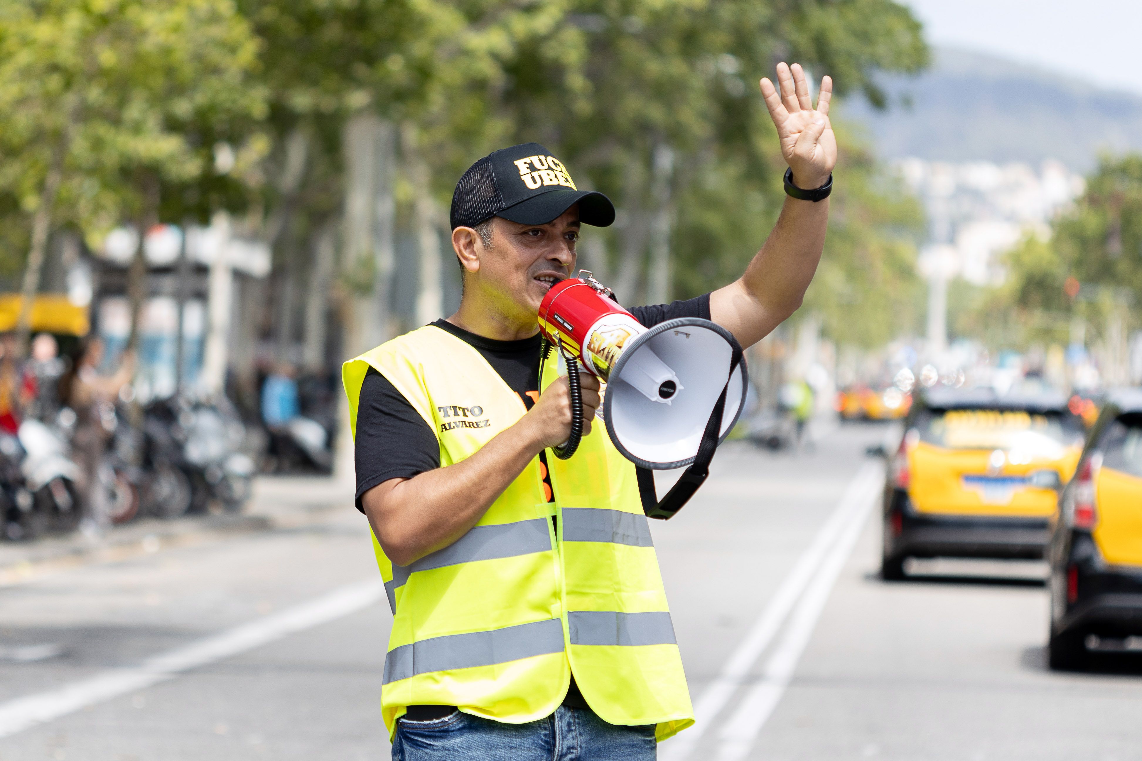 El portaveu d'Élite Taxi, Tito Àlvarez, en una imatge d'arxiu