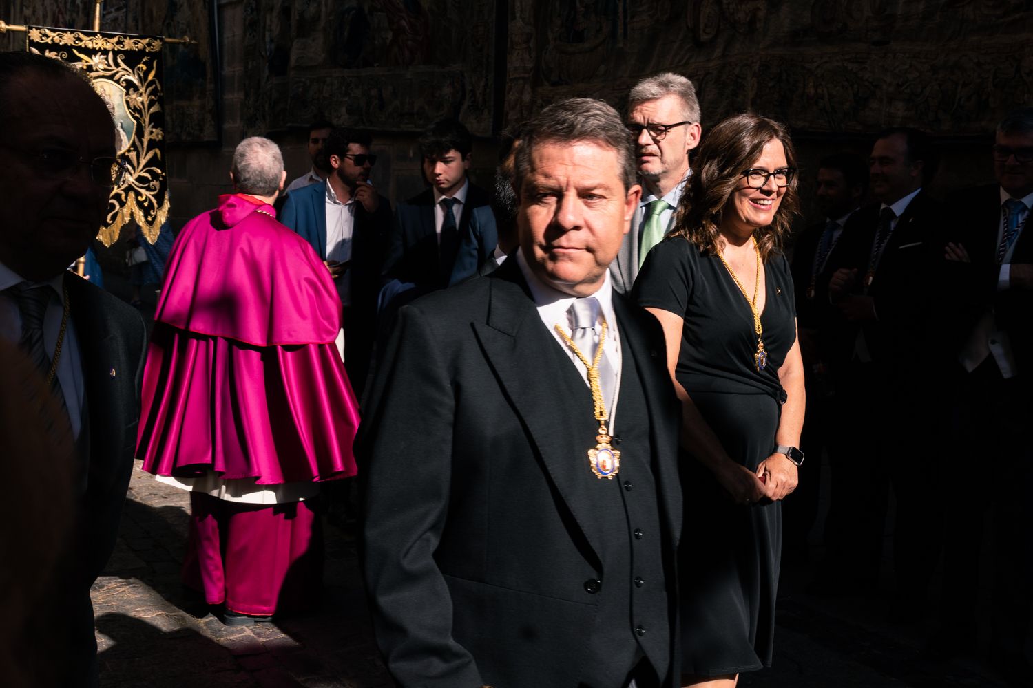 El president de Castella-La Manxa, Emiliano García-Page, durant la celebració de Corpus Christi