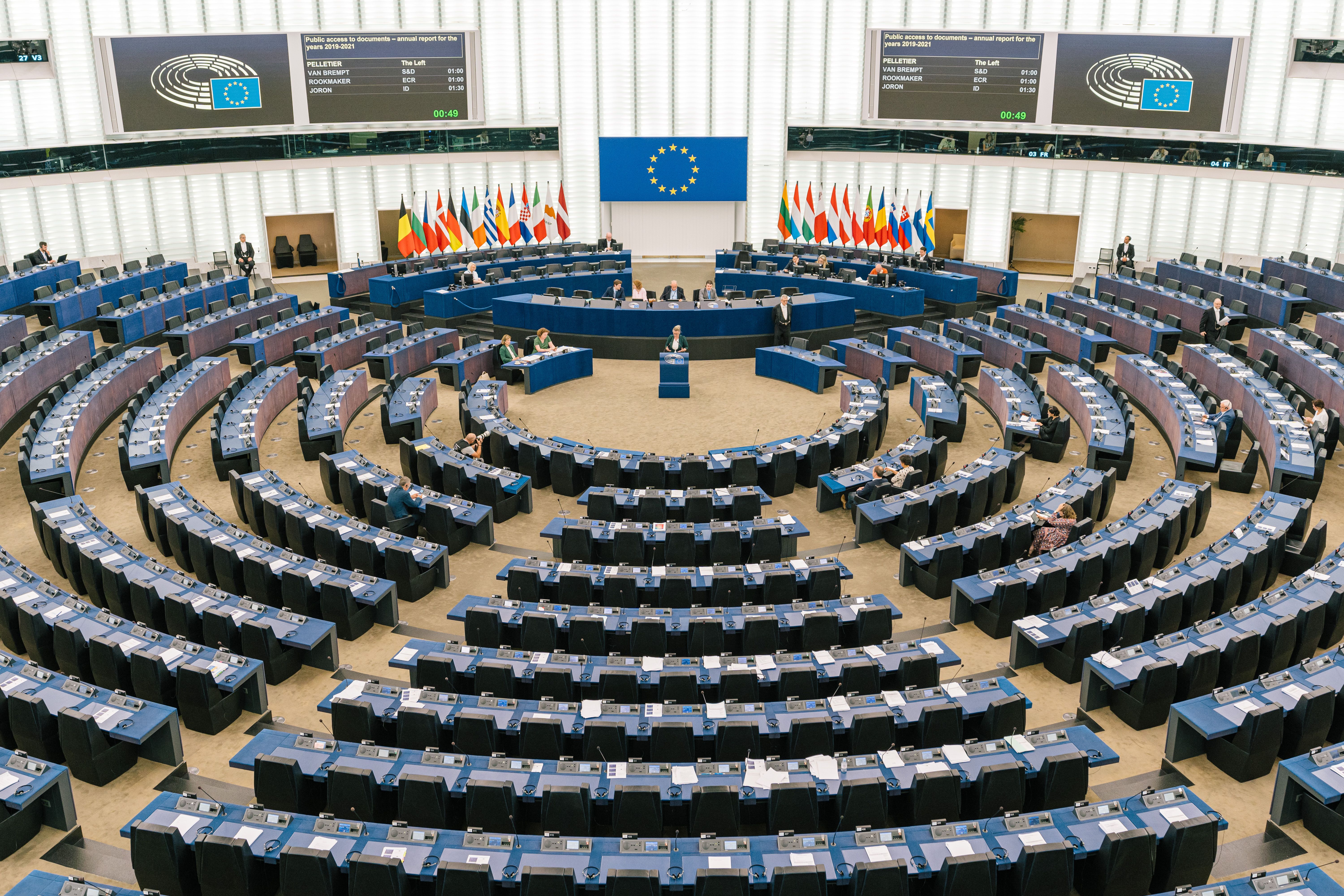 Una sessió del parlament Europeu, a Estrasburg.