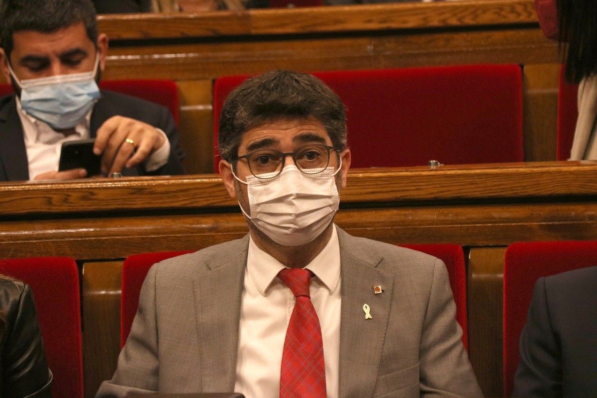 Jordi Puigneró, aquest dimecres al Parlament.