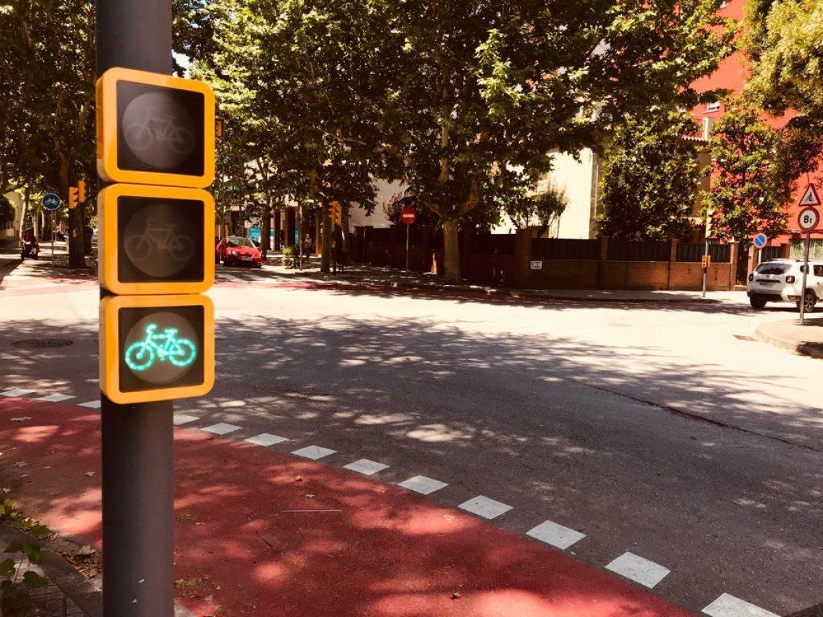 Obres d'adequació al carrer Francesc Moragas per la nova Anella Verda
