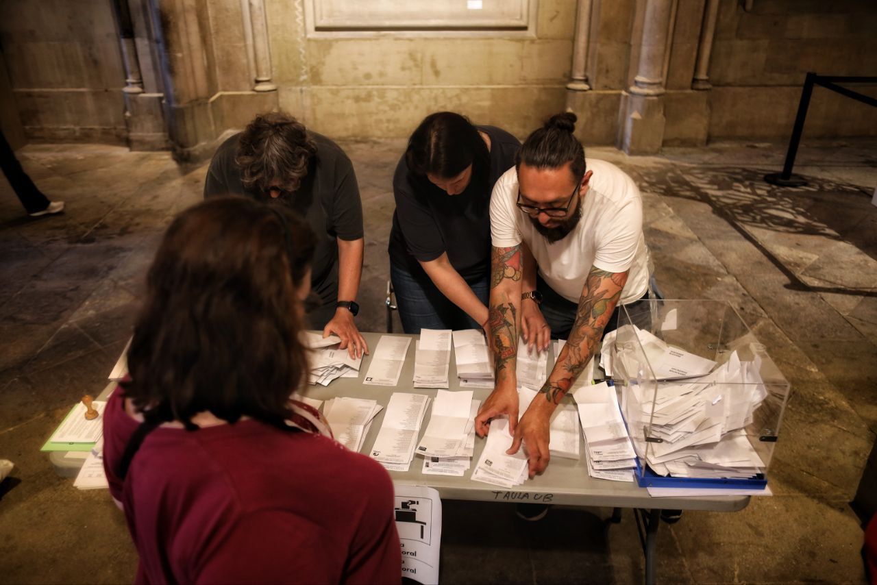Recompte de vots a les últimes eleccions catalanes