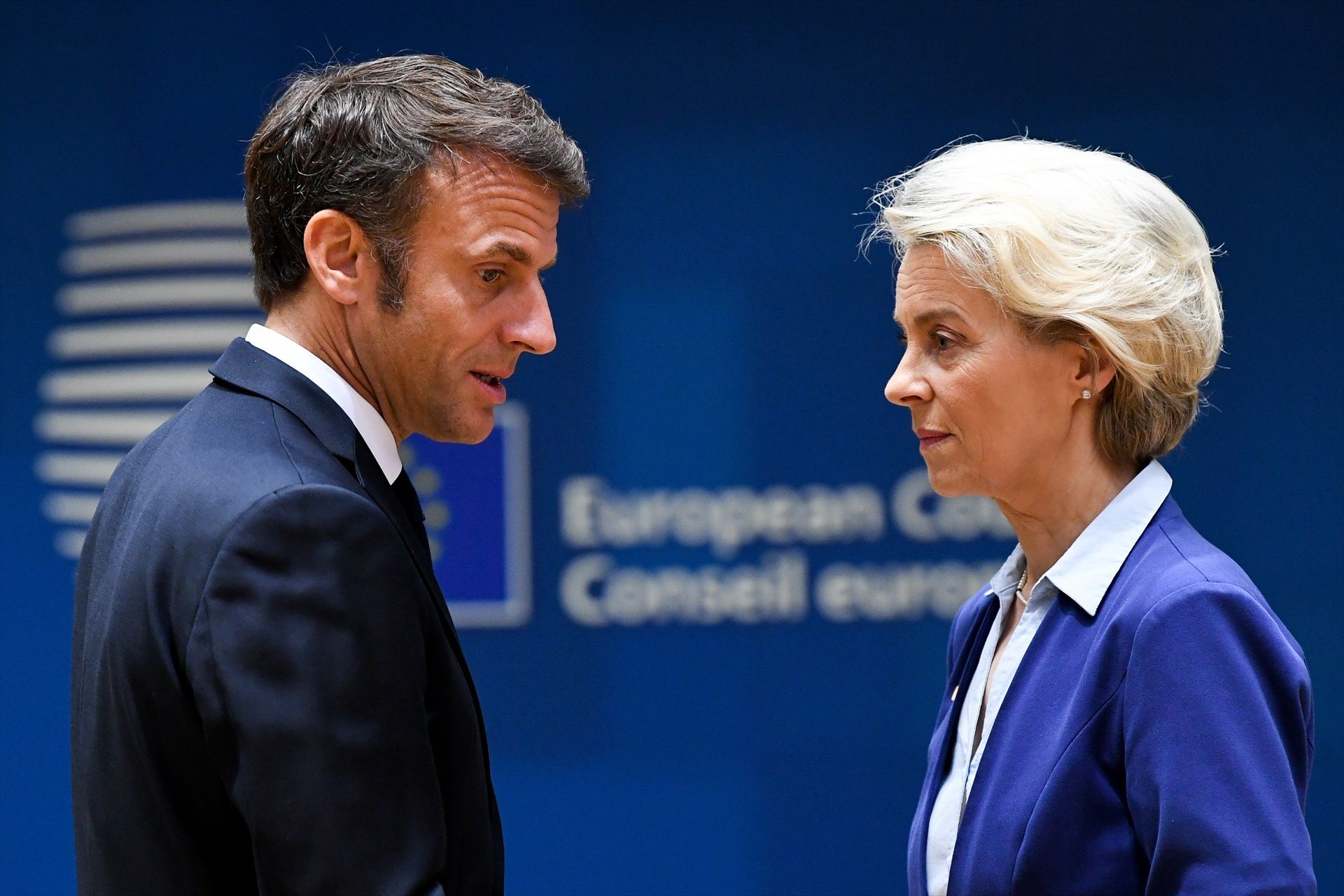 Emmanuel Macron i Ursula Von der Leyen, en una imatge d'arxiu