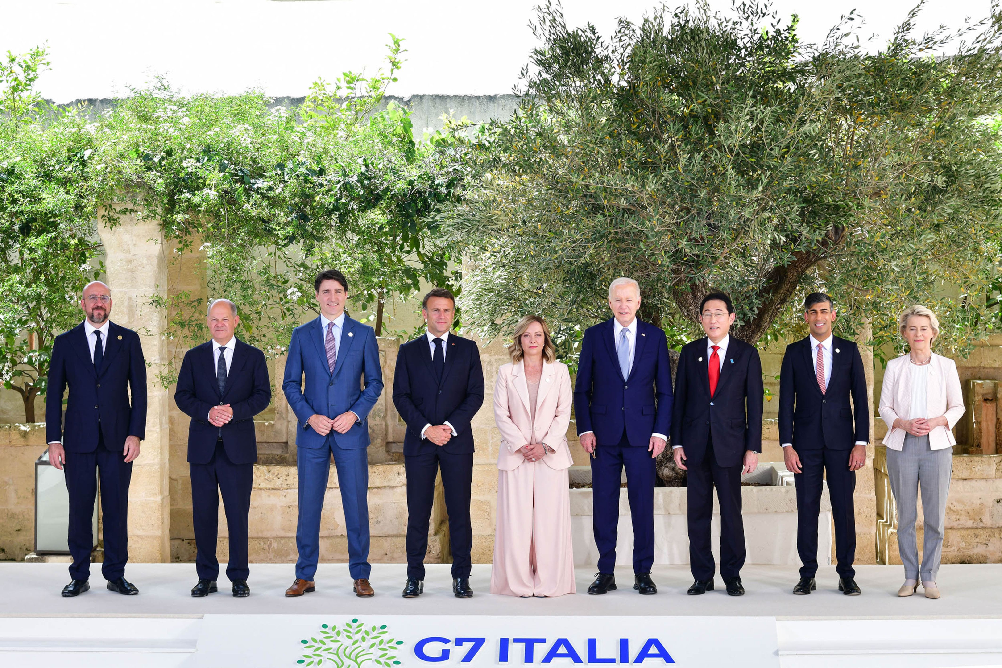 Representants de les principals democràcies del món, el G-7, en la trobada a Itàlia