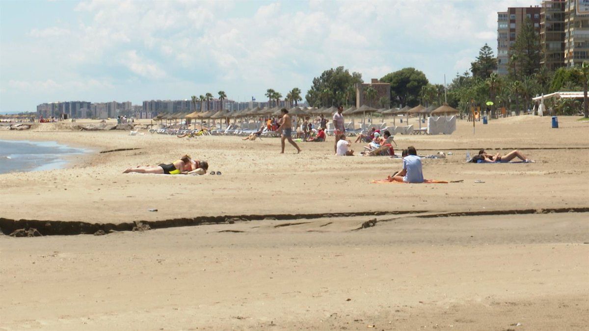 La platja de Benicàssim, en una imatge d'arxiu