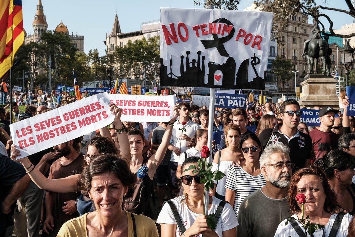 Manifestació «No tinc por» a Barcelona