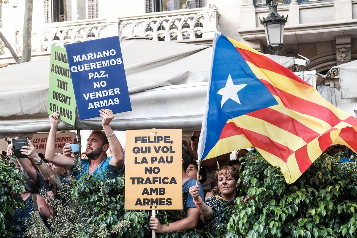 Manifestació en contra del terrorisme a Barcelona