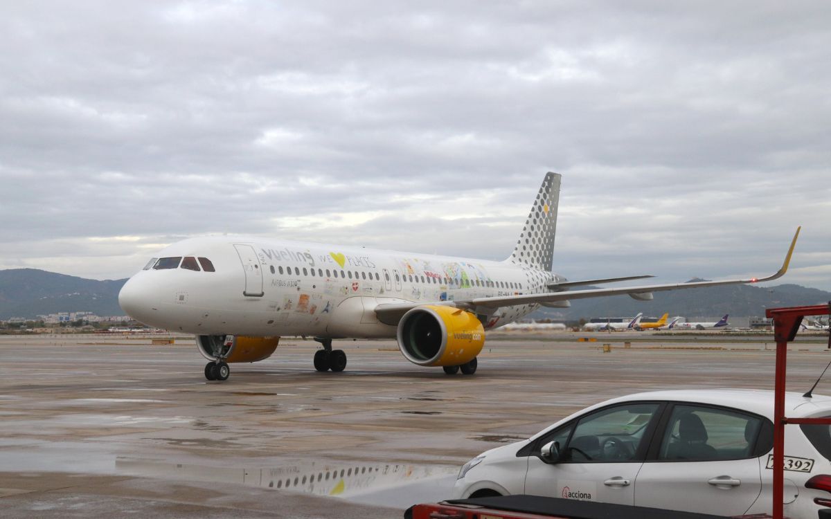 Un avió de Vueling, en una imatge d'arxiu