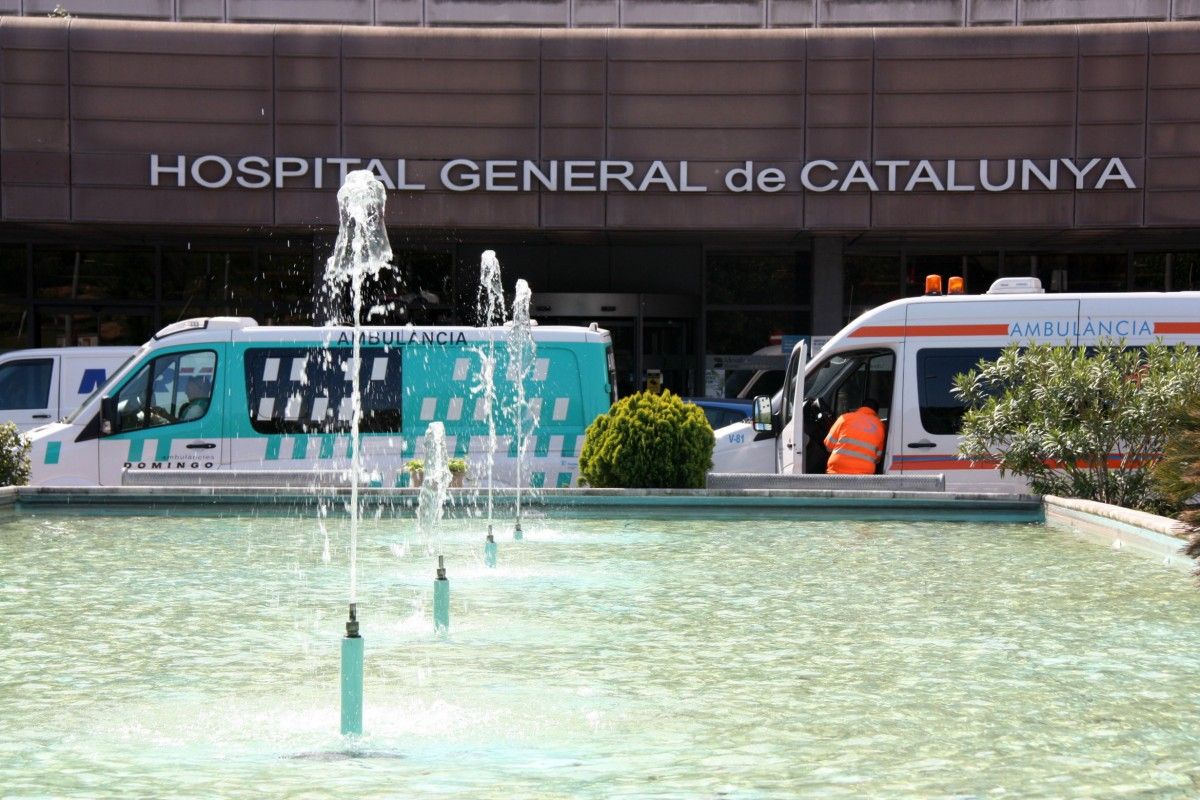 Accés a l'Hospital General de Catalunya, aquest dijous.