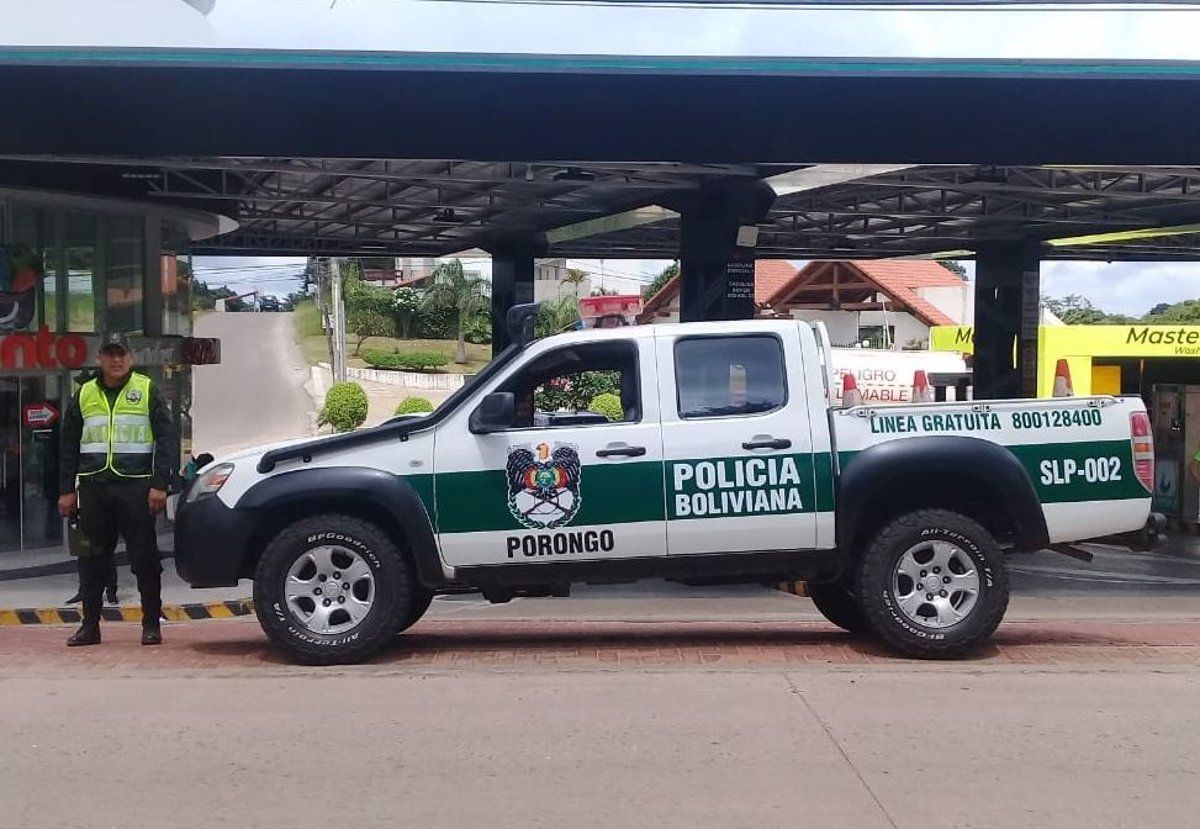Un vehicle de la policia de Bolívia