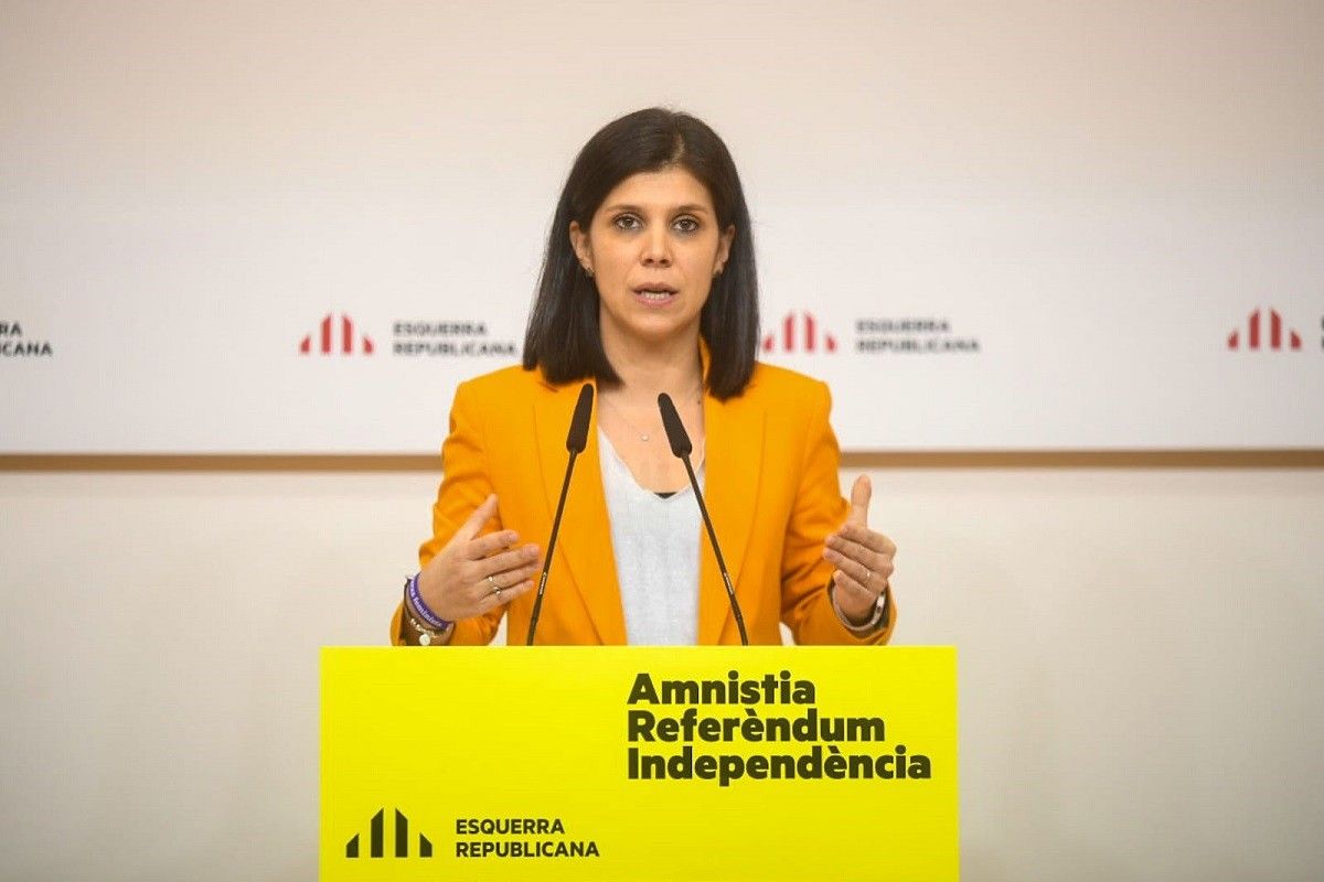 La portaveu i secretària general adjunta d'ERC, Marta Vilalta.