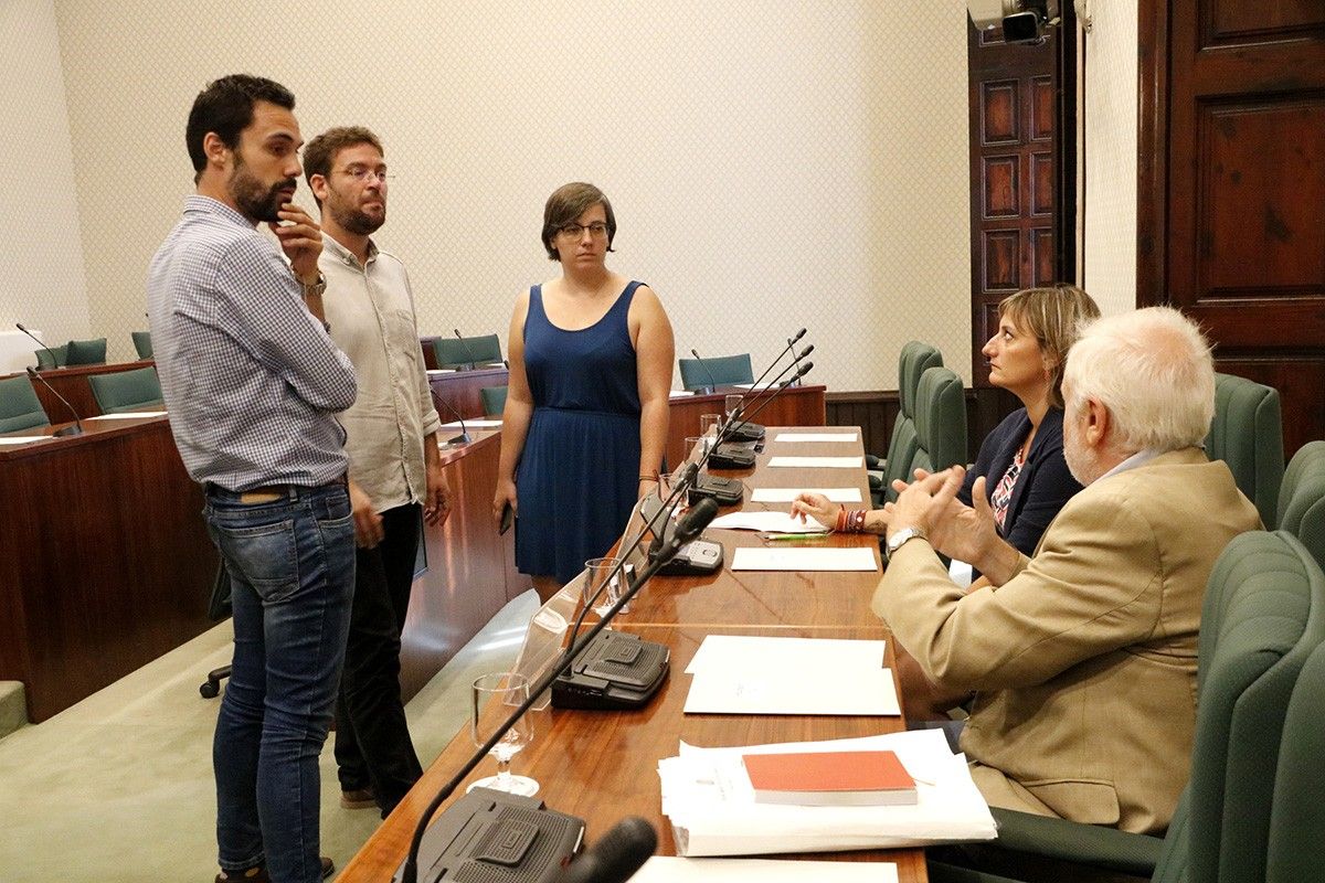 Els diputats de la comissió d'investigació sobre l'operació Catalunya, aquest dilluns