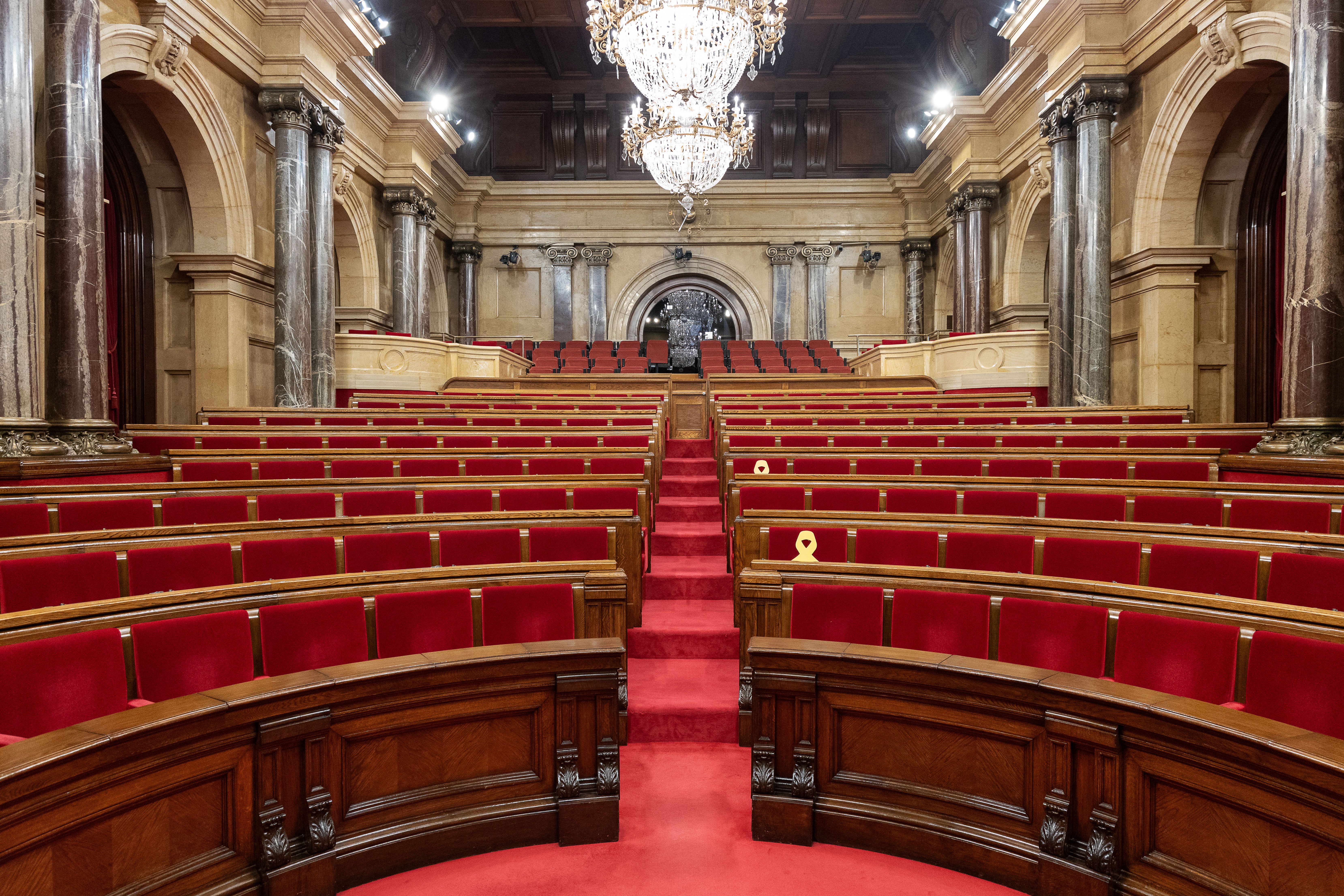 L'hemicicle del Parlament de Catalunya, en imatge d'arxiu