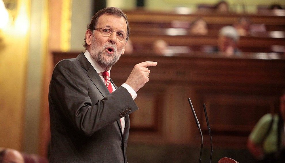 Mariano Rajoy, en uuna intervenció al Congrés.