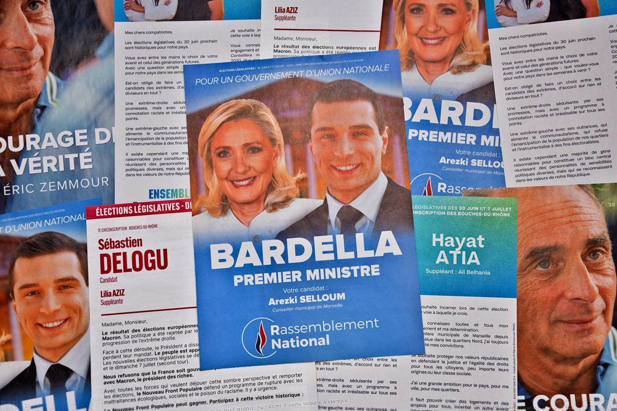 Jordan Bardella és el candidat lepenista a primer ministre.