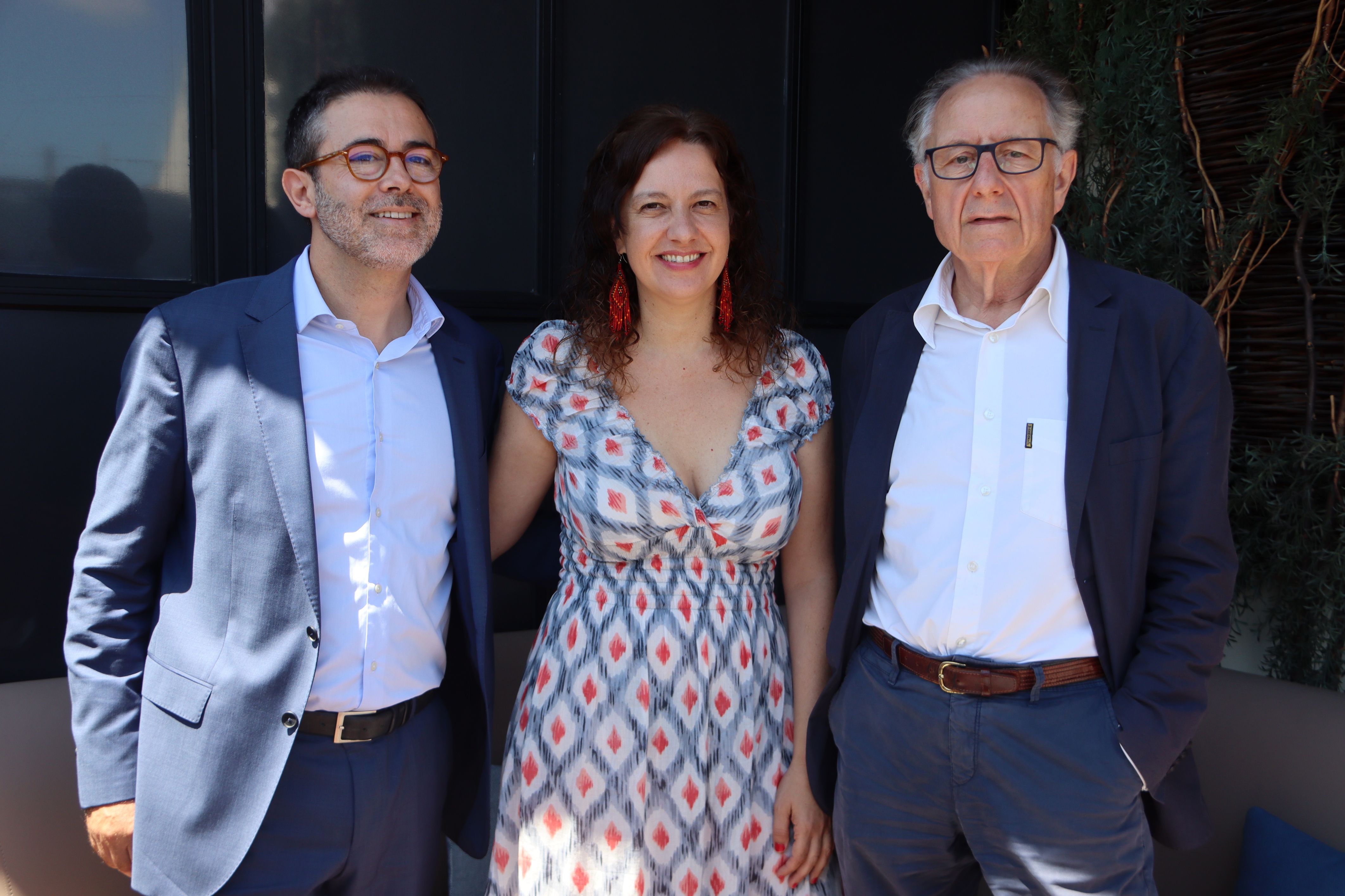 Emili Rosales, Laia Aguilar i Josep Ramoneda.