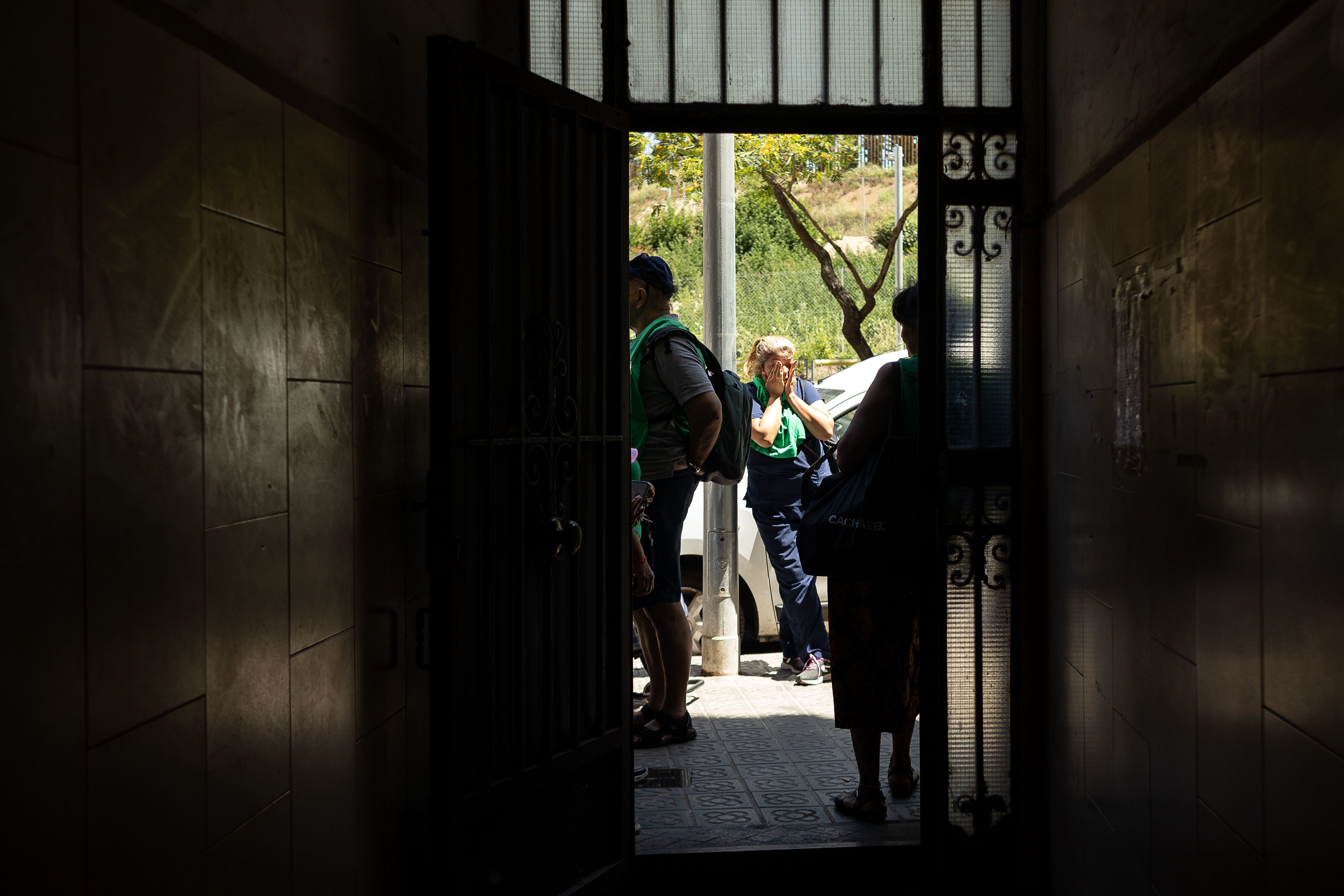 Imatge d'arxiu d'un desnonament, a Barcelona