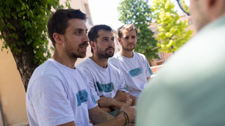 El gran objectiu dels impulsors del bike polo a Olot és organitzar un campionat a la ciutat