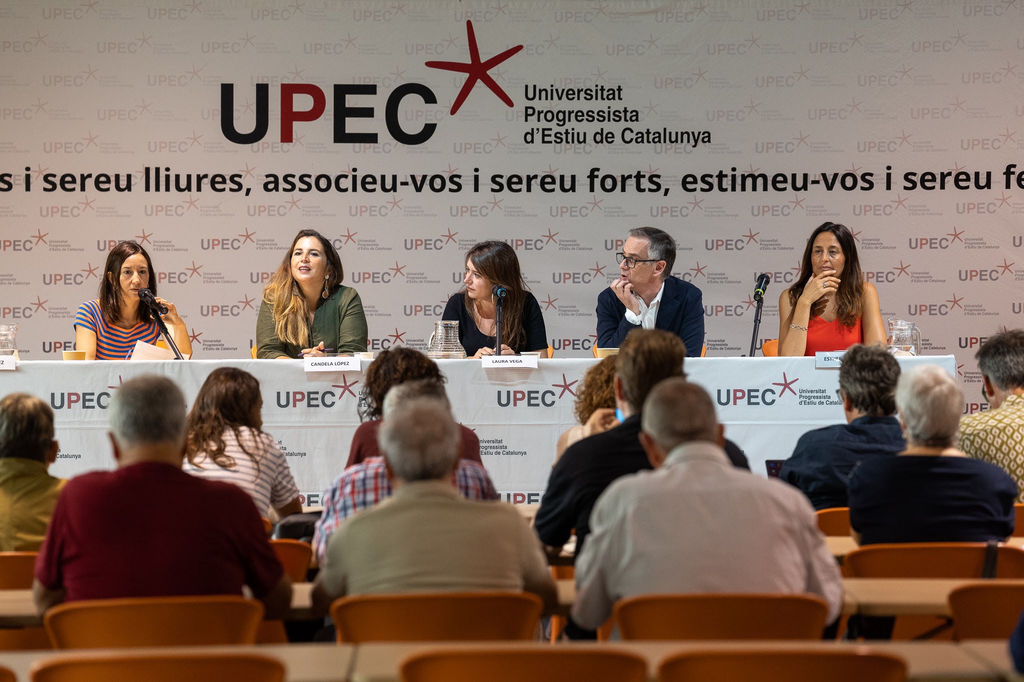 El PSC, ERC, els comuns i la CUP han participat aquest divendres en un col·loqui de la UPEC