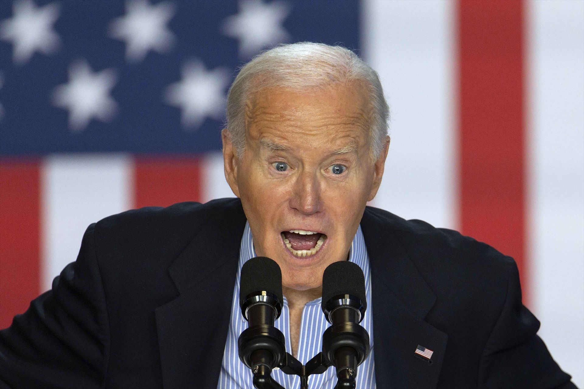 Joe Biden, durant un míting de la campanya presidencial dels Estats Units aquest cap de setmana