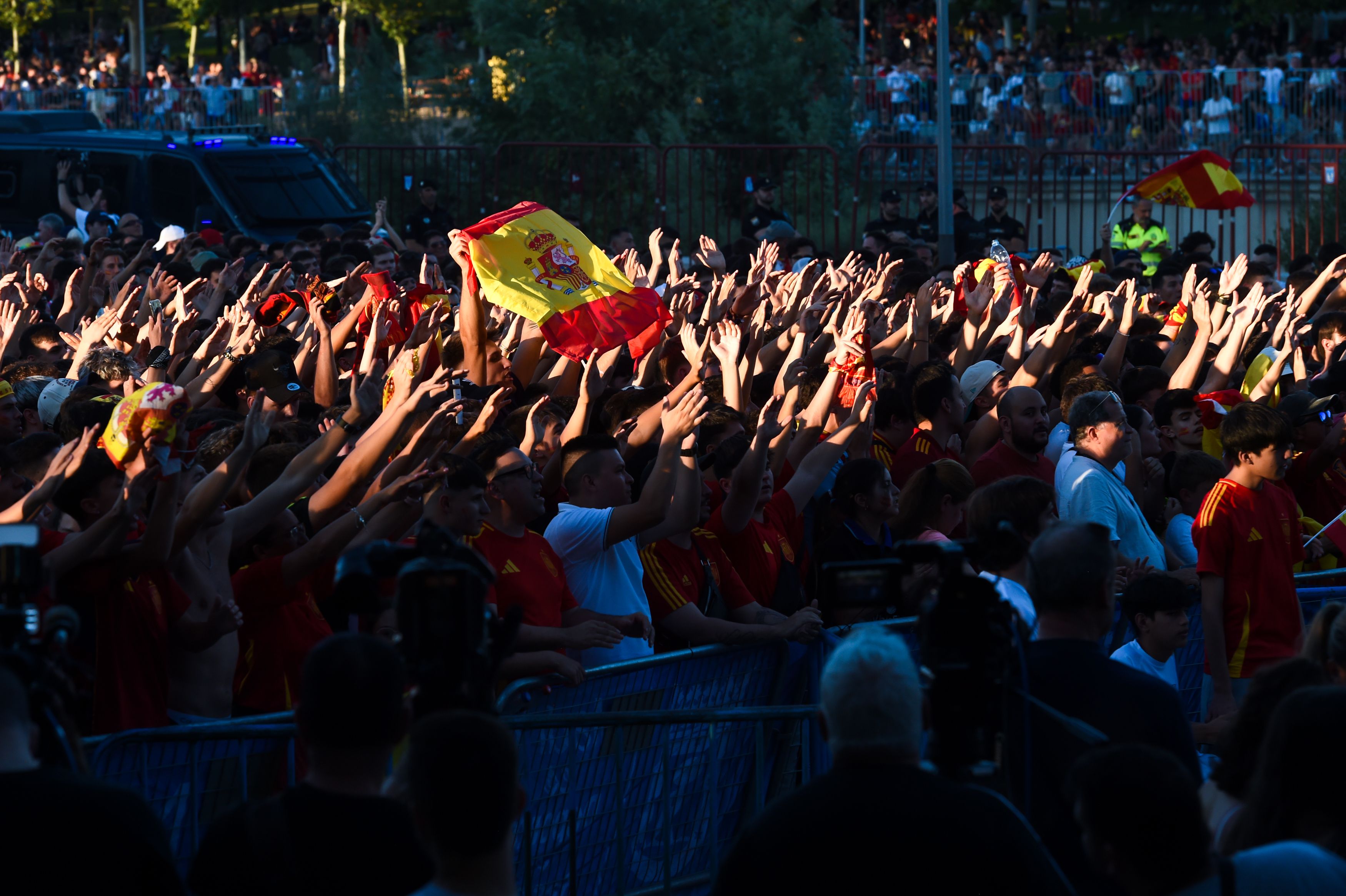 Aficionats de la selecció espanyola a Madrid