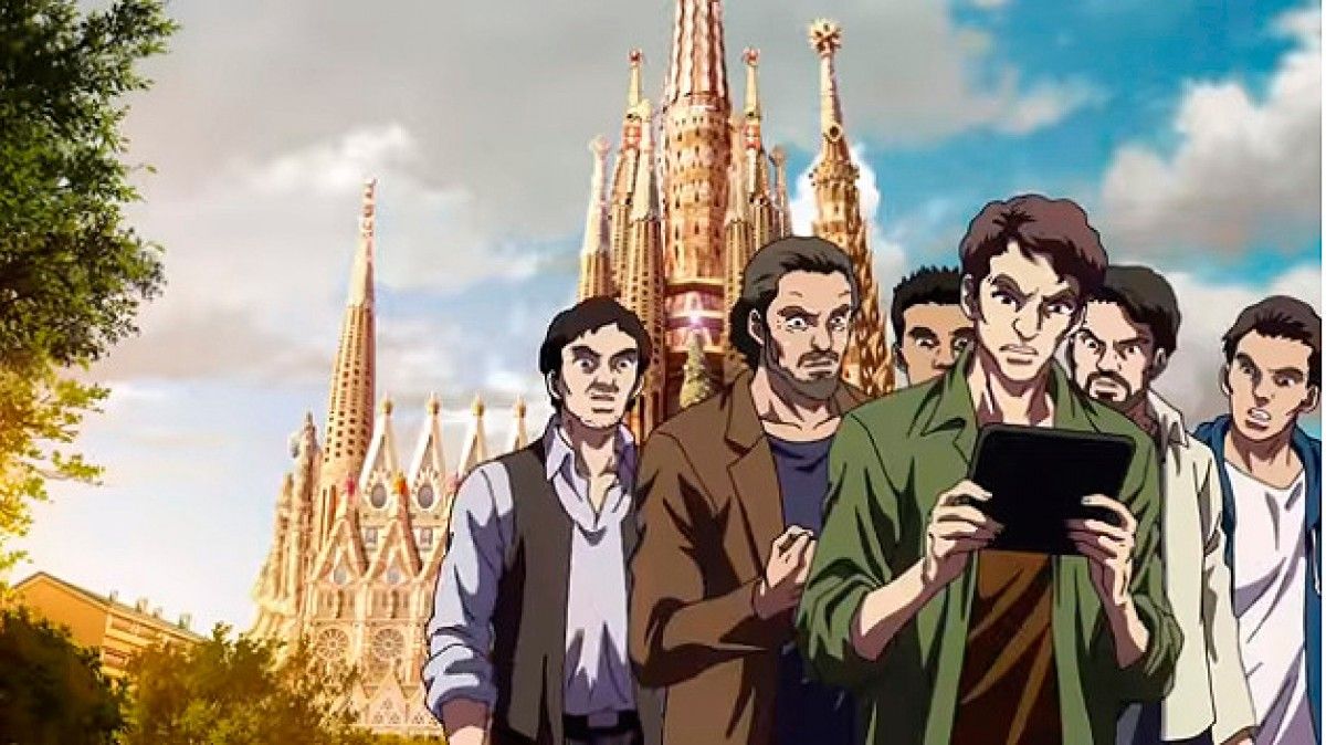 La imatge de la Sagrada Família, al film