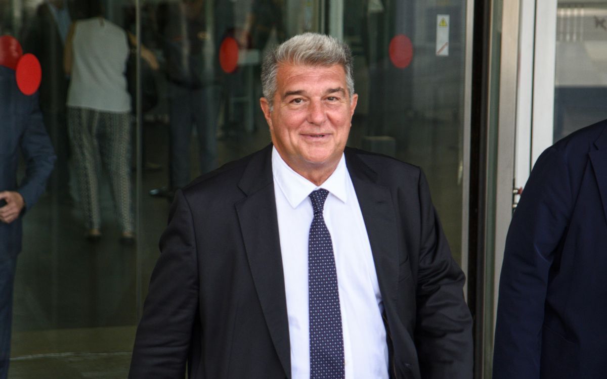 El president del Barça, Joan Laporta, en una imatge d'arxiu