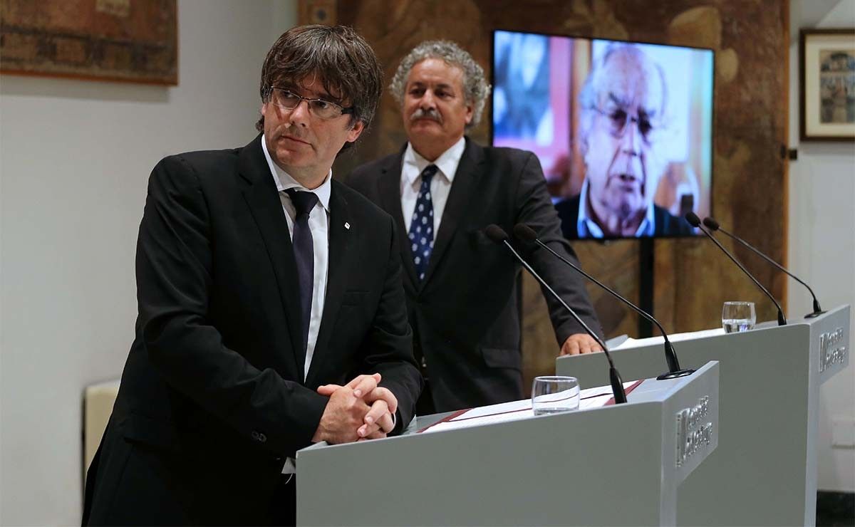 Carles Puigdemont i Ahmed Galai, premi Nobel de la Pau del 2015