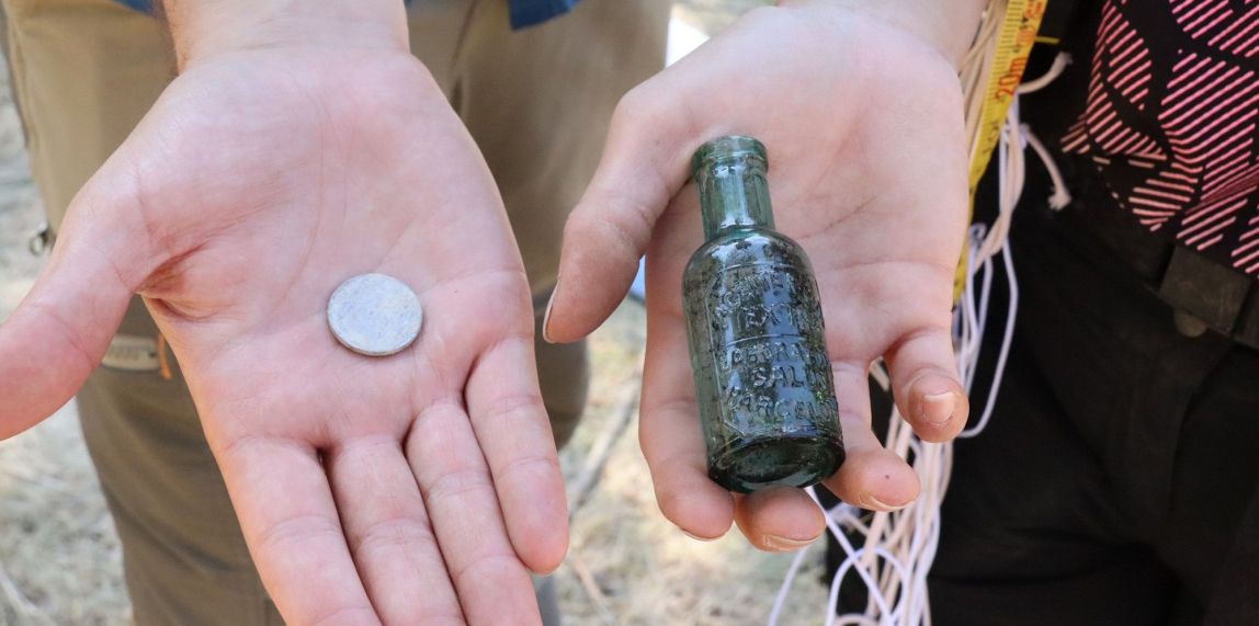 Materials que s'han localitzat durant l'excavació d'un barracó /Mar Martí