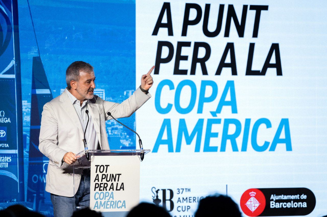 Durant la seva intervenció, l'alcalde de Barcelona, Jaume Collboni s'ha mostrat convençut que serà la millor edició de la Copa Amèrica