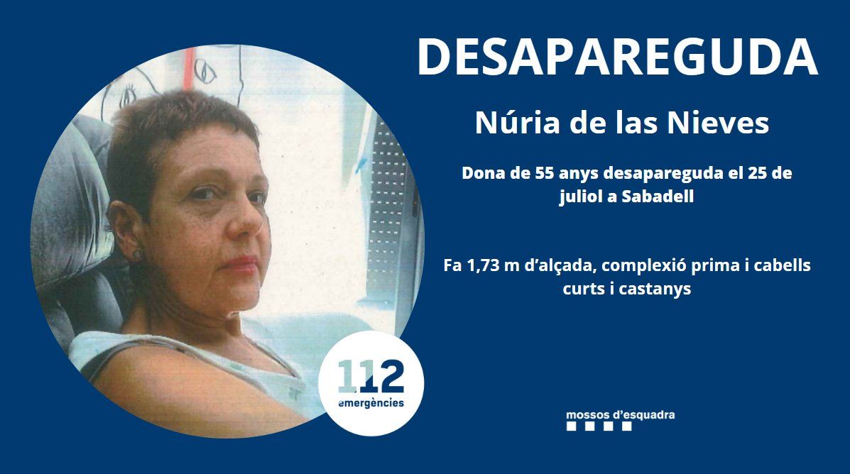 La dona ha desaparegut aquest dijous a Sabadell