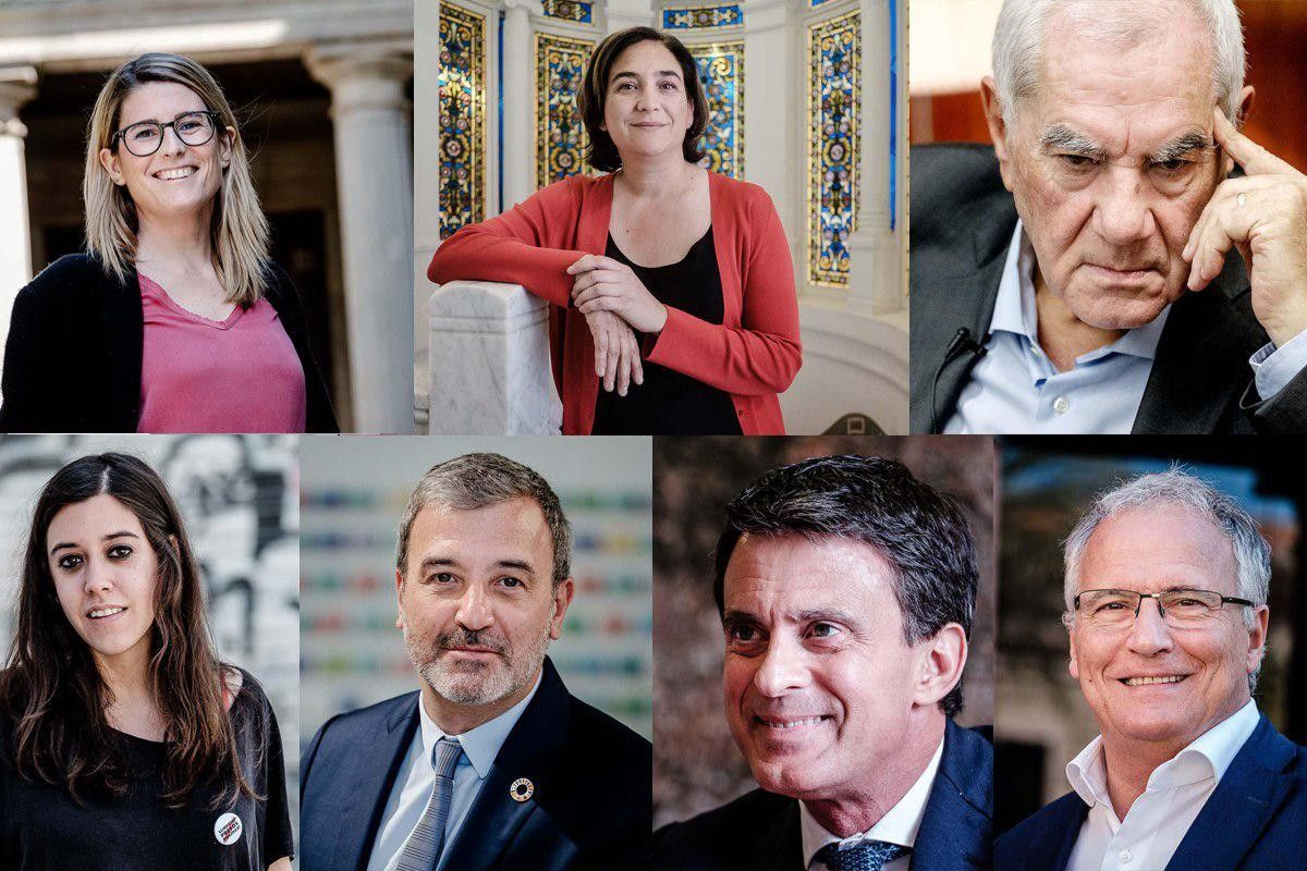 Els principals candidats a l'alcaldia de Barcelona