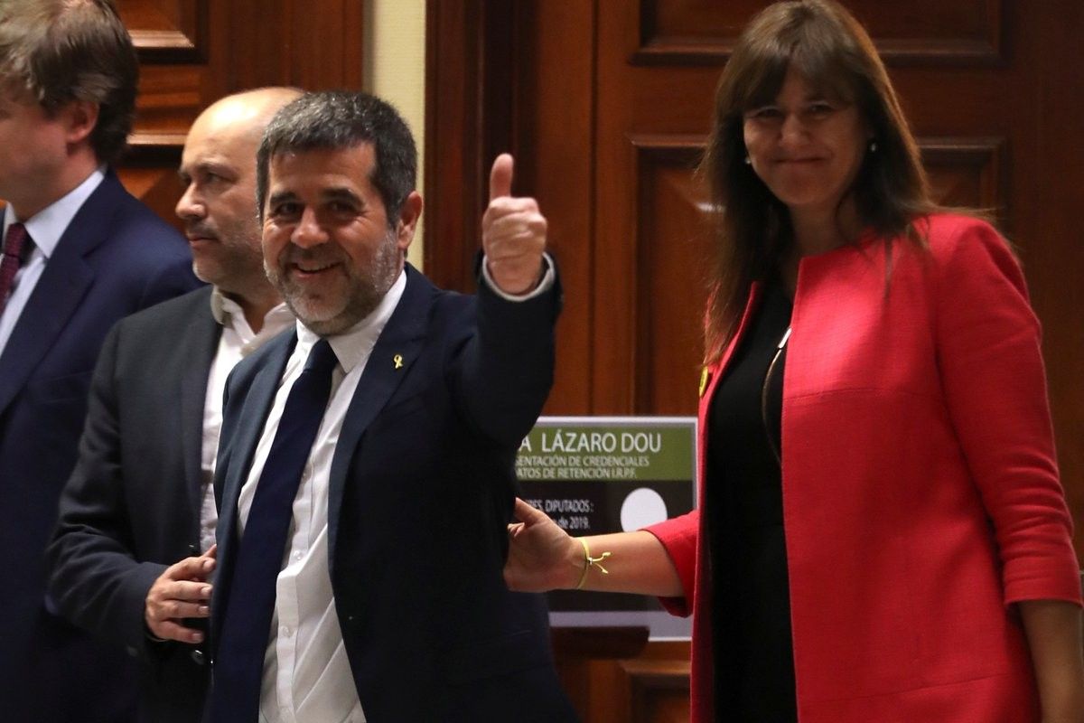 Jordi Sànchez i Laura Borràs, aquest dilluns al Congrés dels Diputats