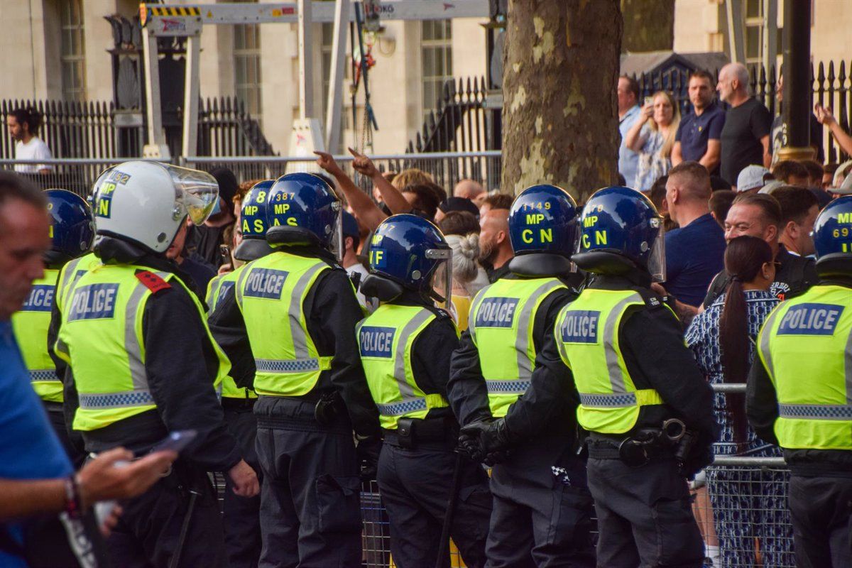 La manifestació a Londres pels fets de Southport, aquest dimecres a la tarda