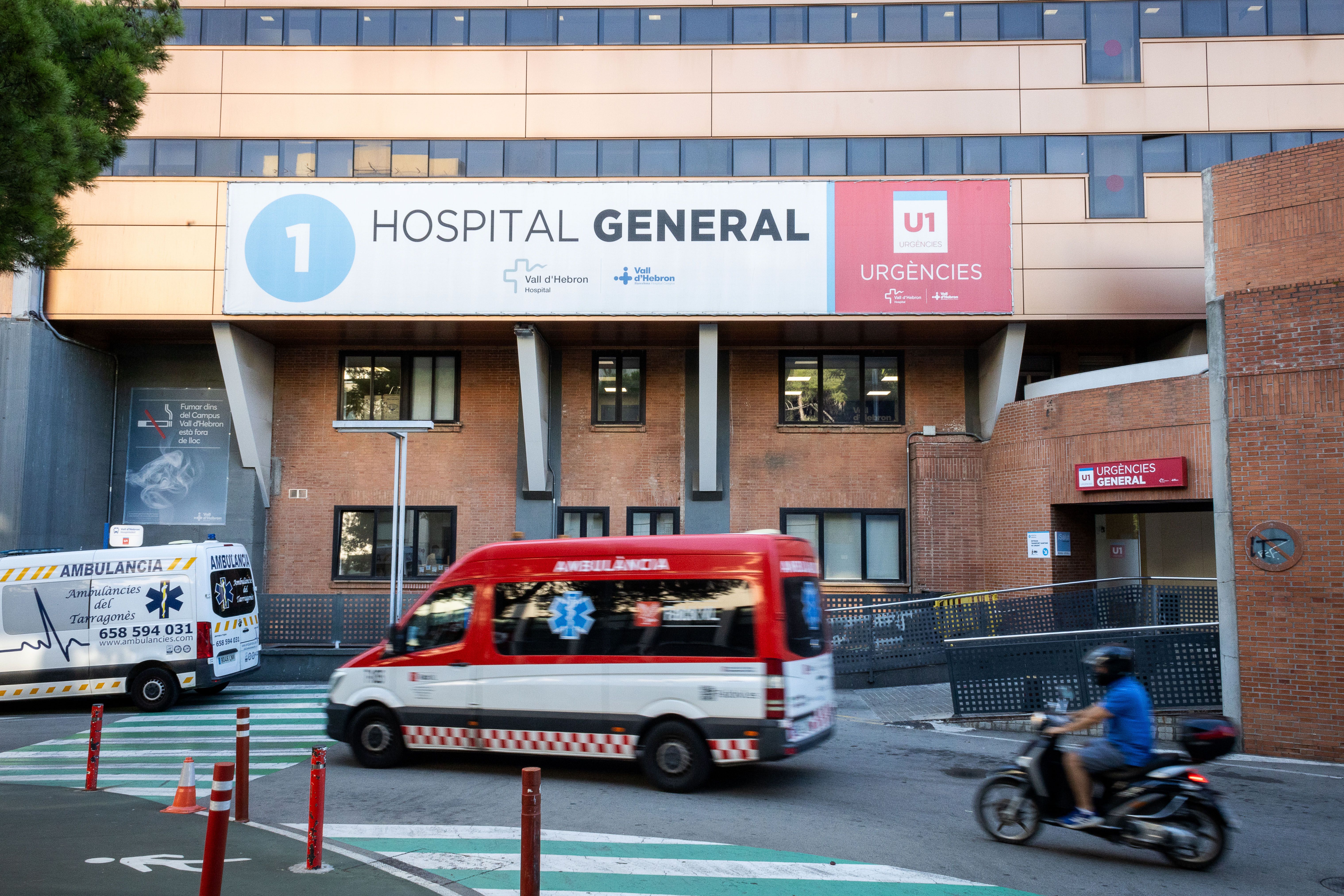 L'entrada de les urgències de la Vall d'Hebron