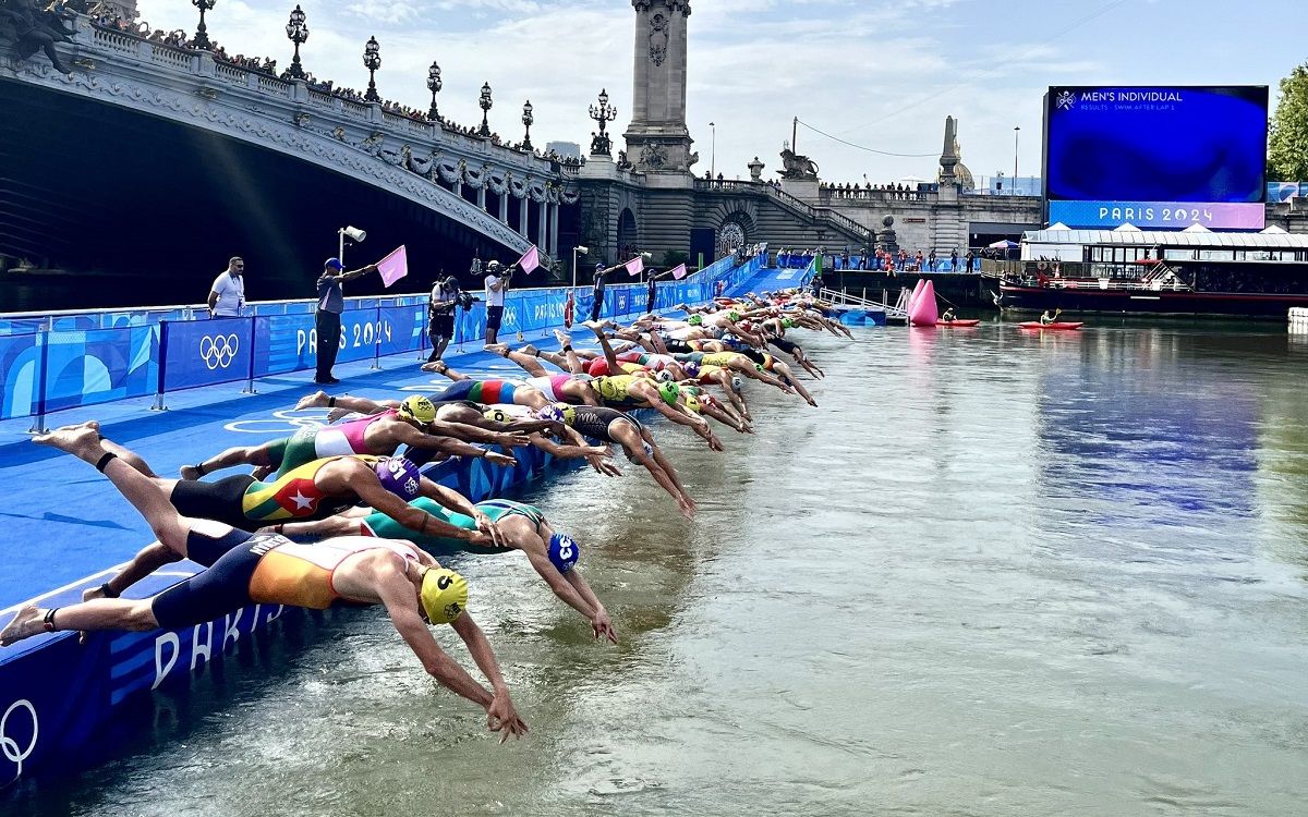 La prova de triatló al riu Sena durant els Jocs de París